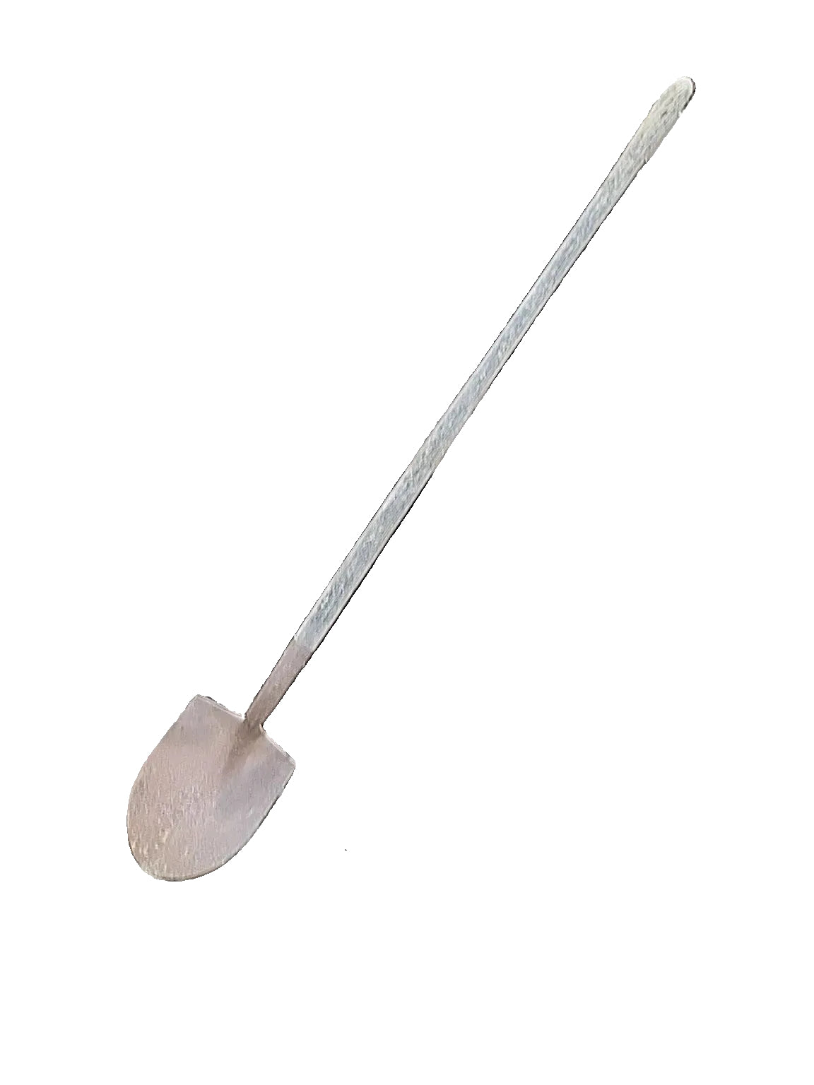Vintage Long-Handle Round-Point Steel Shovel