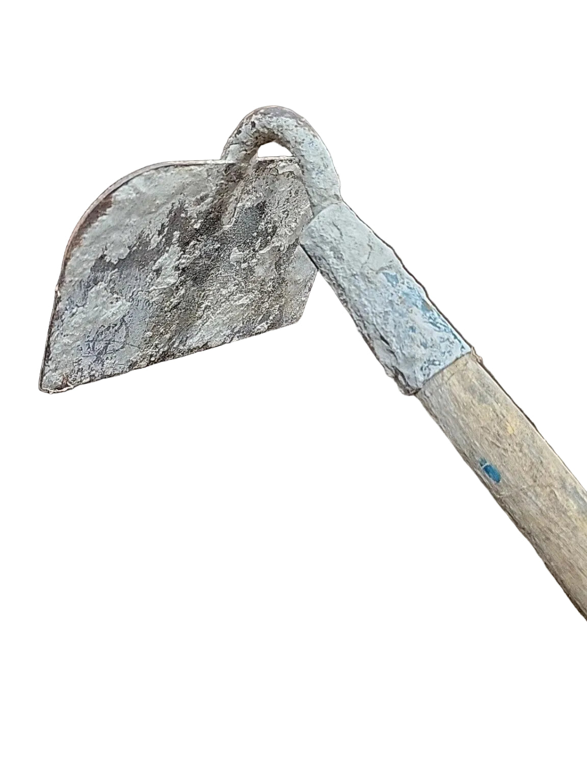 Vintage Long-Handle Garden Hoe – Wood Handle
