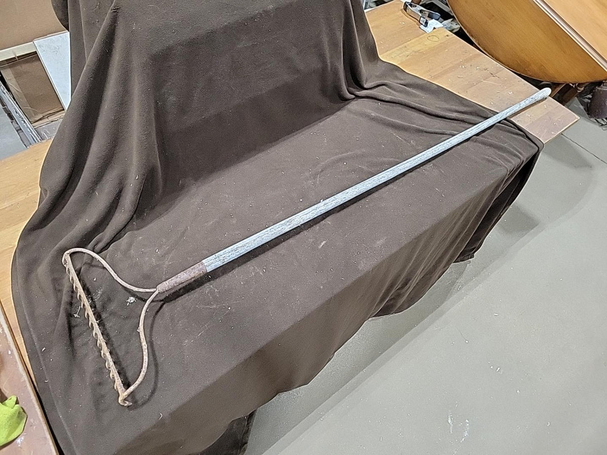 Vintage Long-Handle Steel Garden Rake