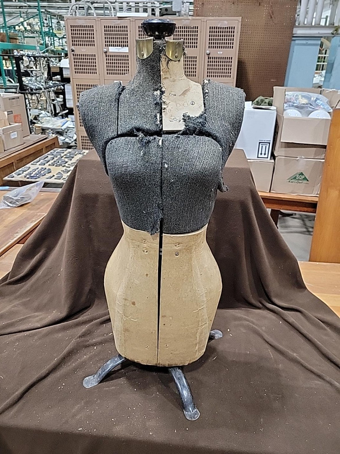 Vintage Adjustable Female Dress Form Mannequin