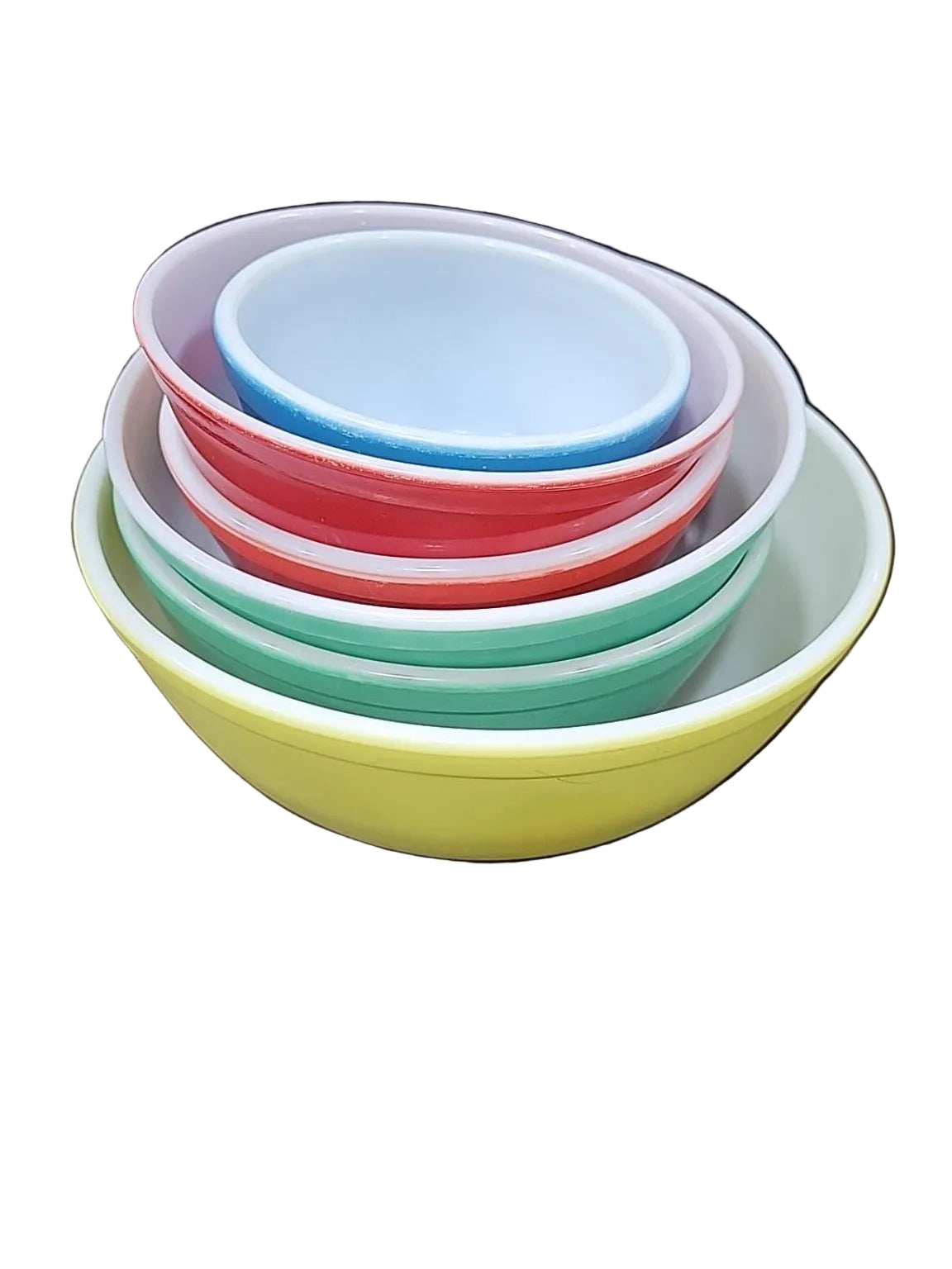 Vintage PYREX Multicolor Mixing Bowl Set of 6