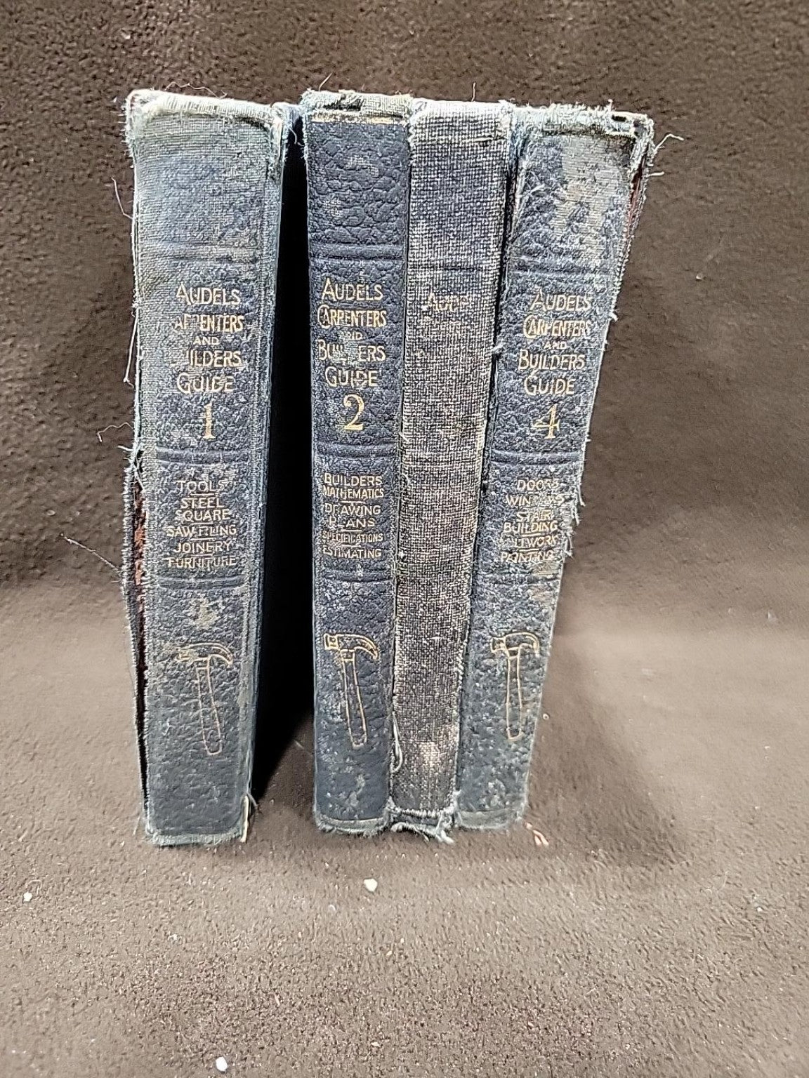 1945 Audels Carpenters & Builders Guide 4-Vol Set