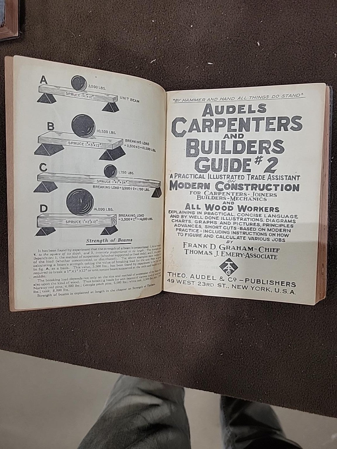 1945 Audels Carpenters & Builders Guide 4-Vol Set