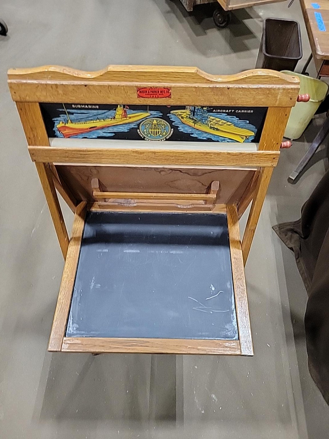 Vintage Mason & Parker Child’s Roll-Top Desk Easel