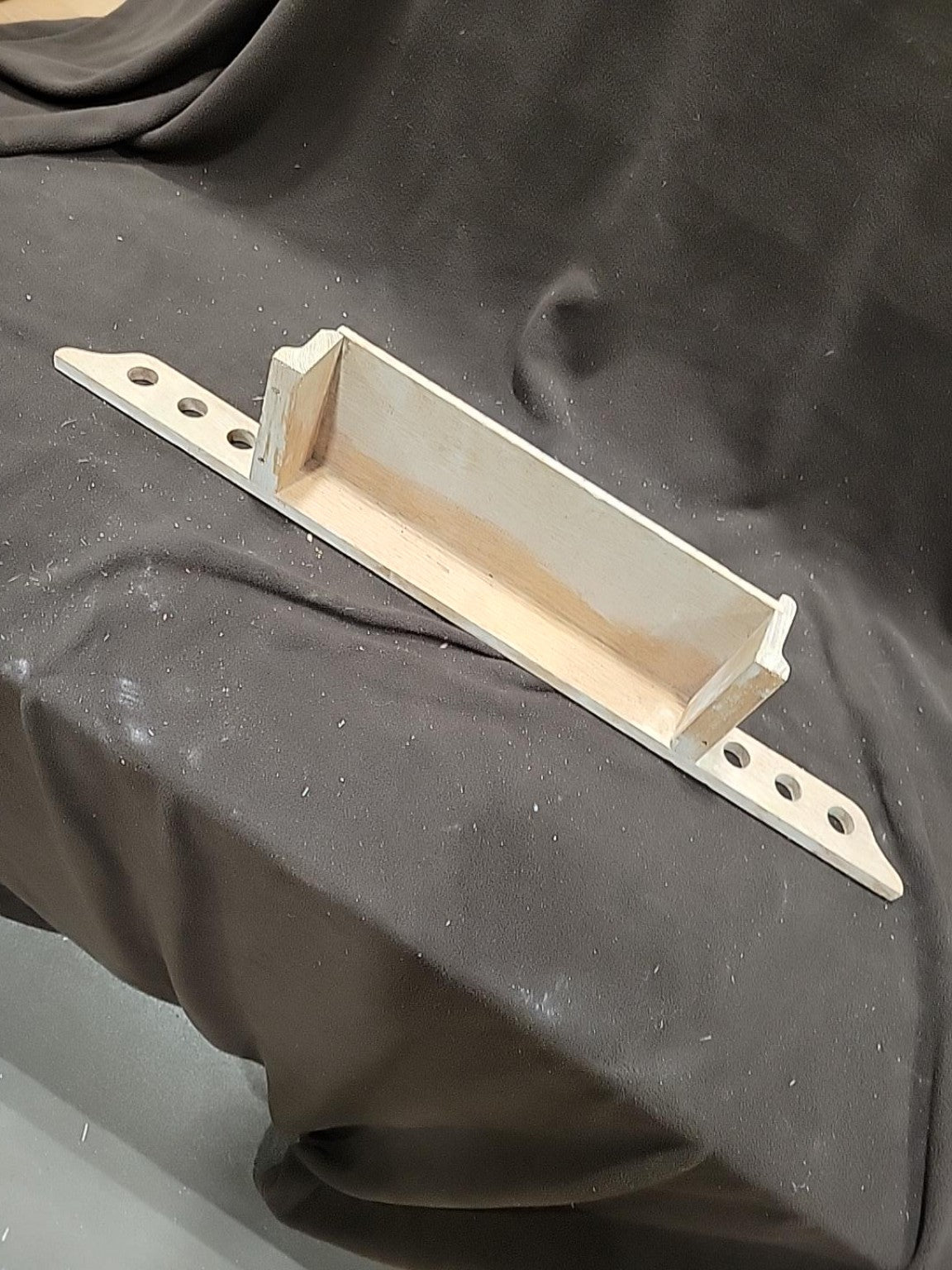 Vintage Wooden Wall-Mount Display Shelf