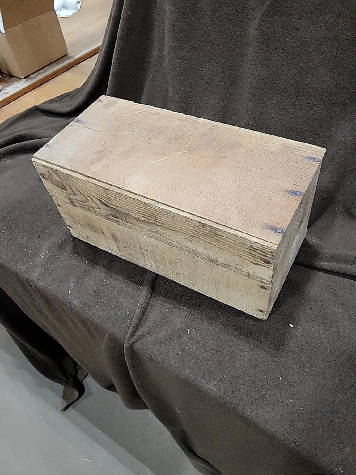 Rustic Salvaged Wood Storage Box