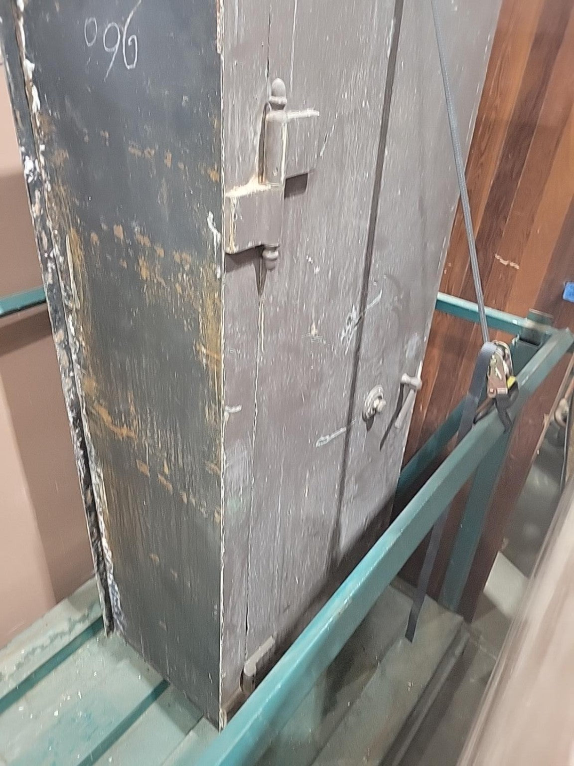 Vintage Industrial Vault Door Set with Yale Lock