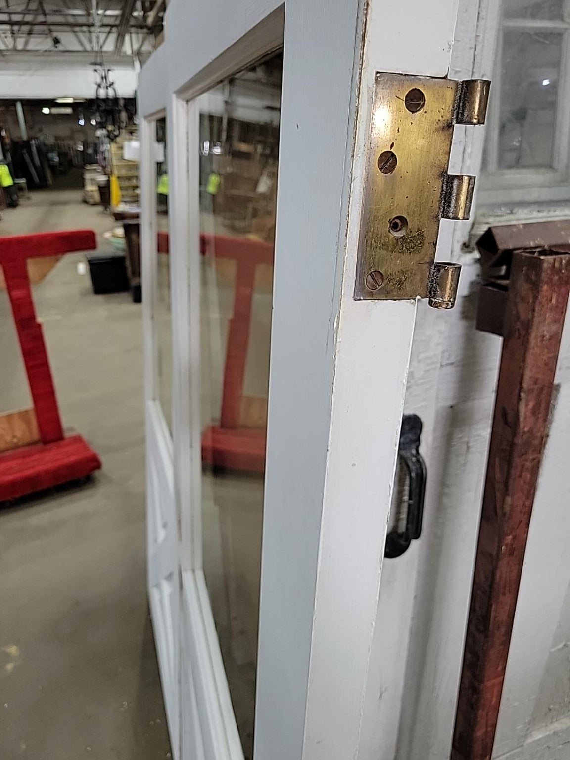 Vintage Glass Panel Double Entry Doors – 72" Pair