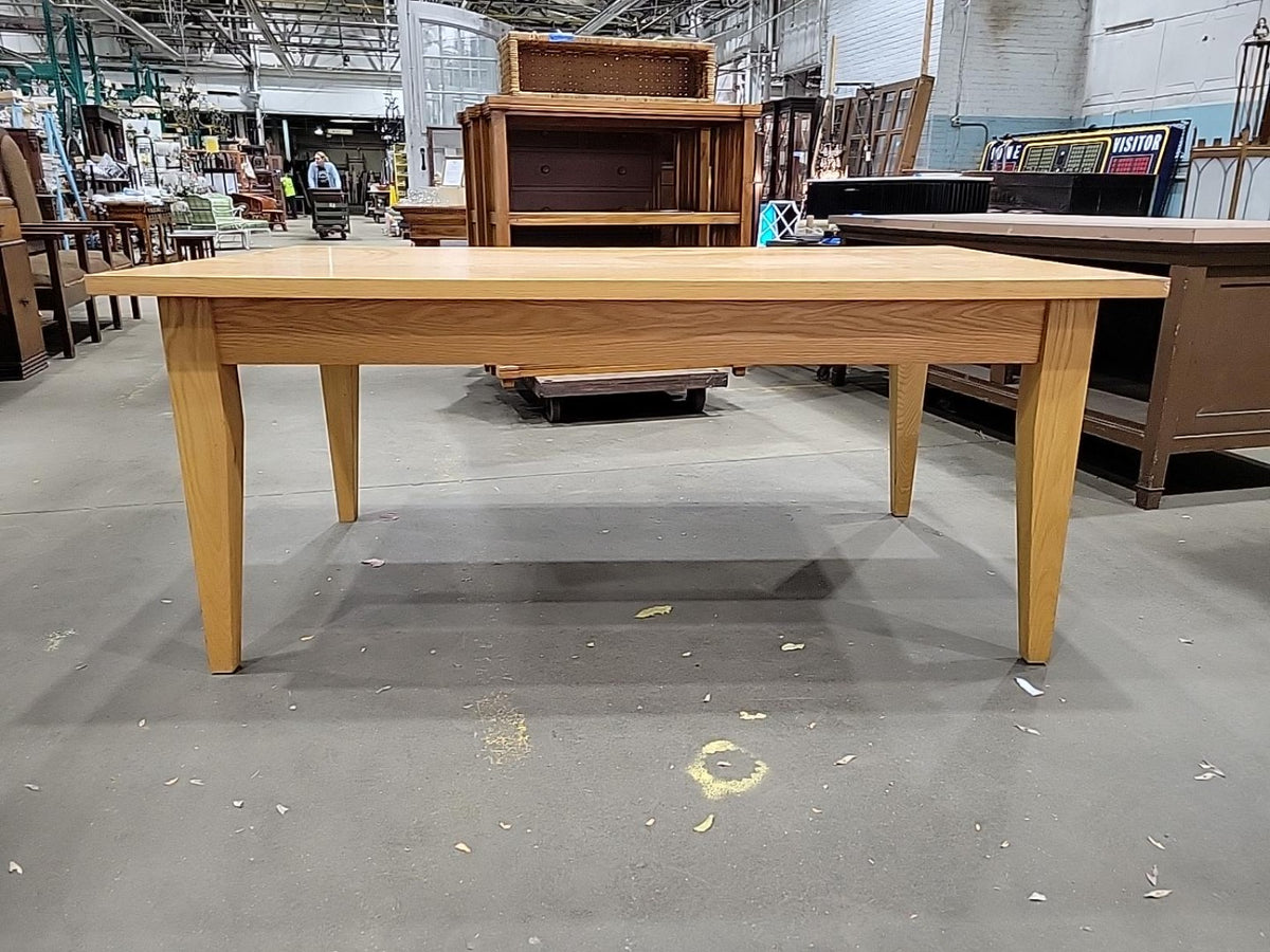 Large Light Oak Dining Table – 72"