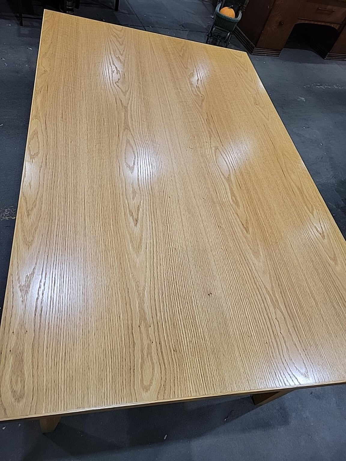 Large Light Oak Dining Table – 72"