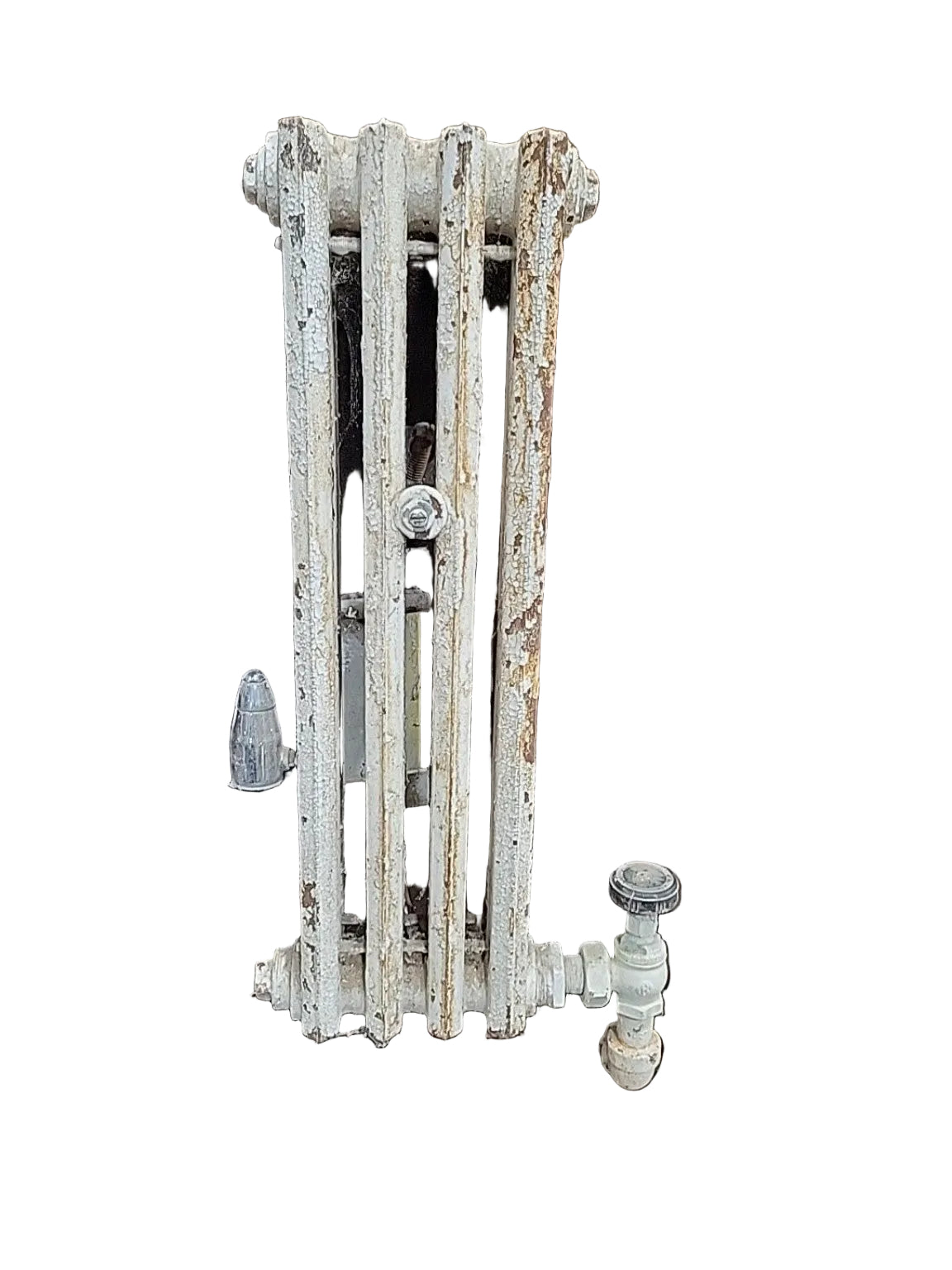 Antique 4-Fin Cast Iron Steam Radiator