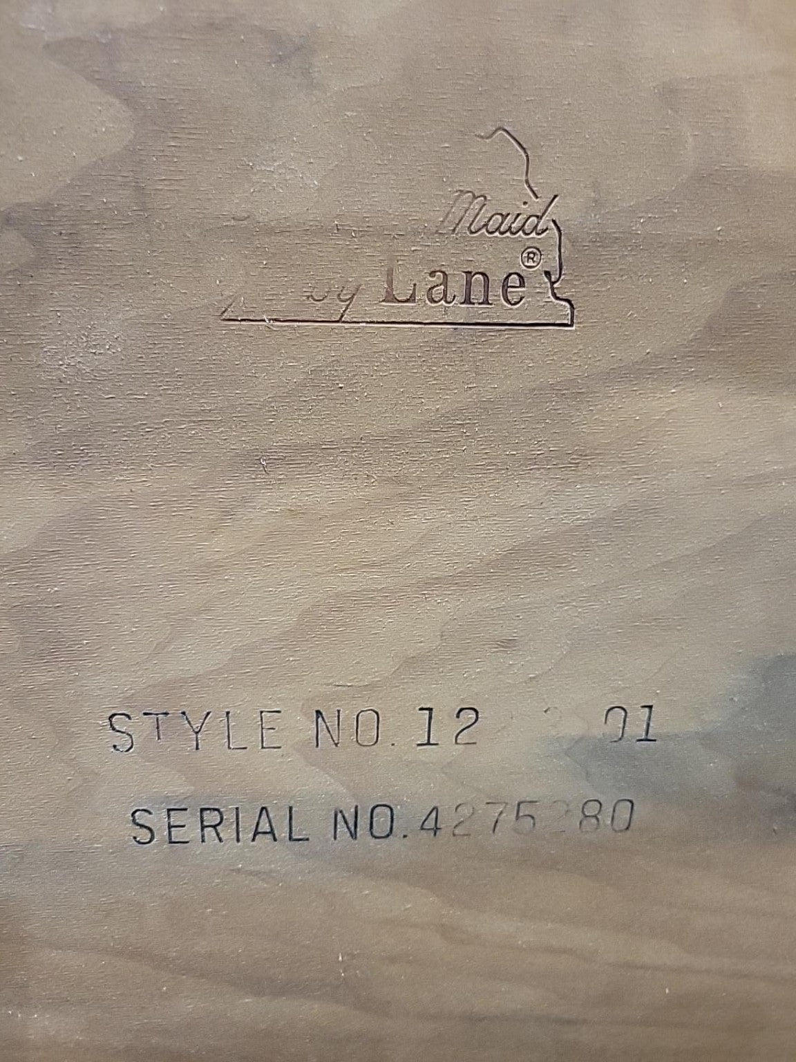 Vintage Maine Cottage Lane Wooden Coffee Table