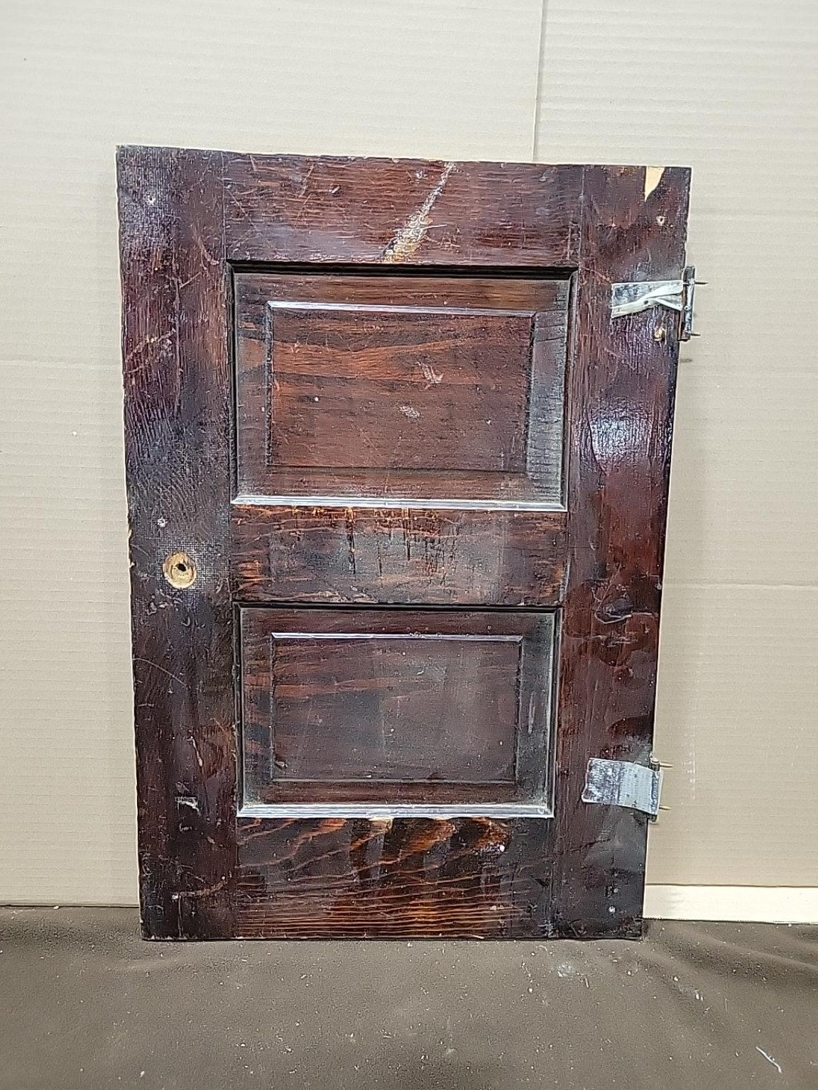Vintage Rustic Wood 2-Panel Cabinet Door