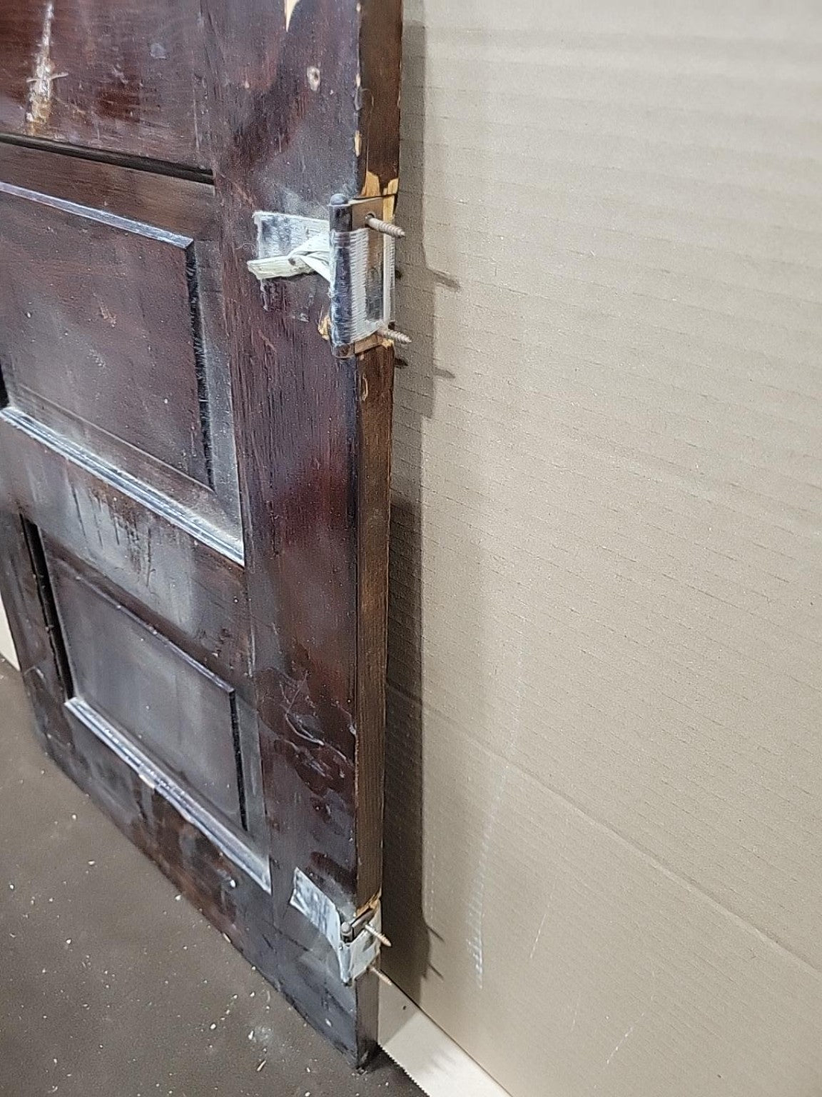 Vintage Rustic Wood 2-Panel Cabinet Door