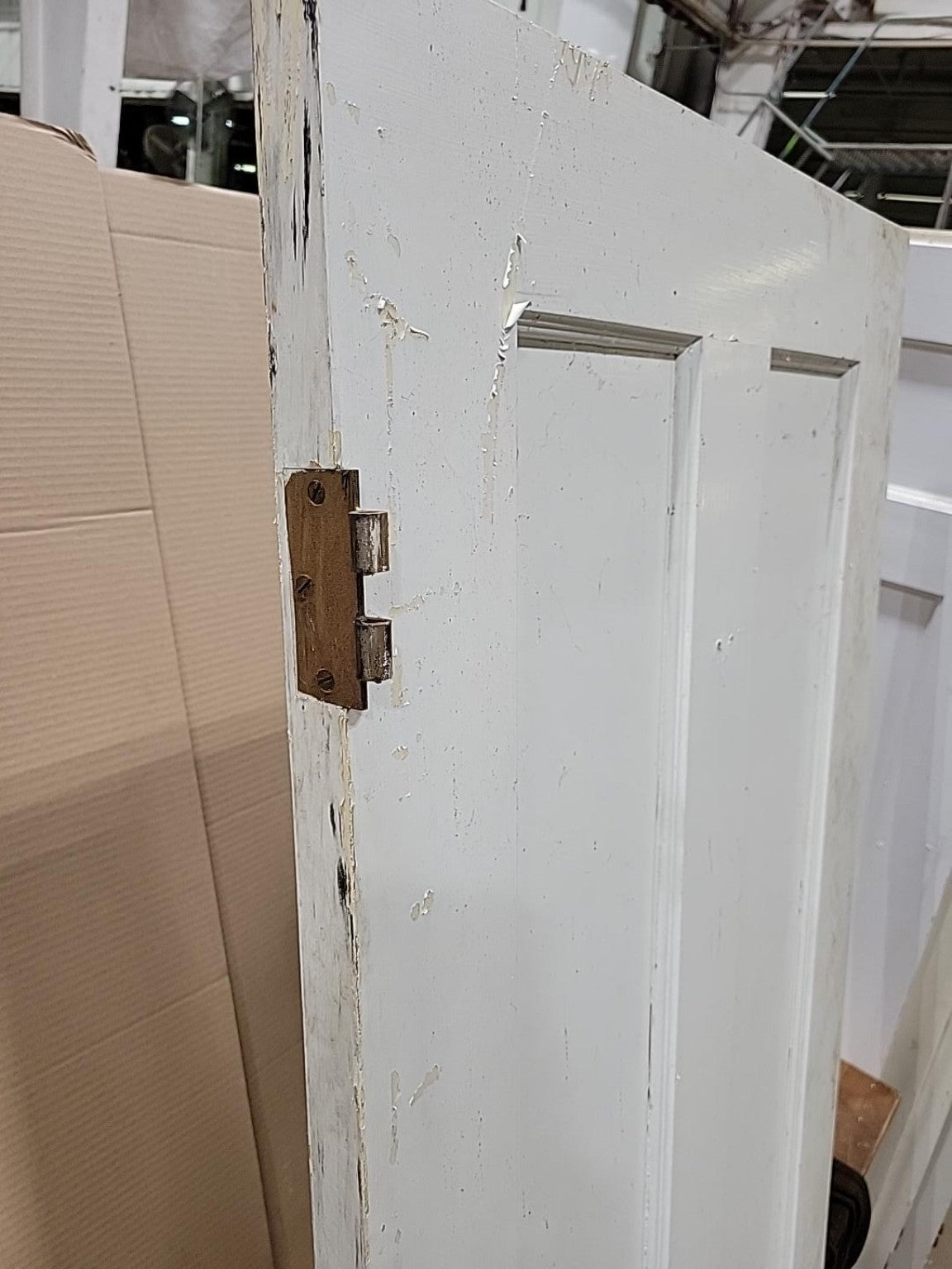 Vintage Two-Panel Solid Wood Interior Door