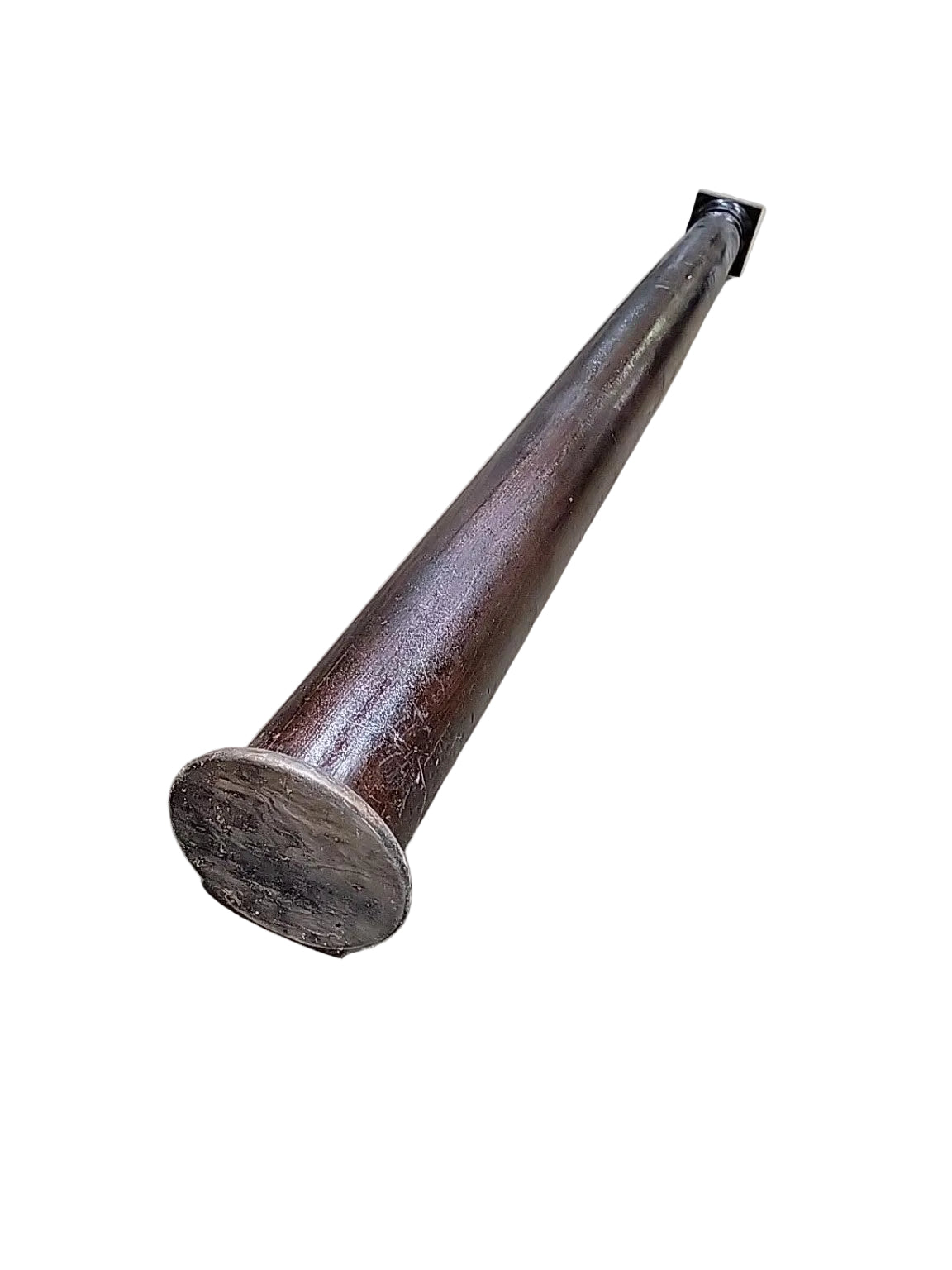 Vintage Dark Wood Round Architectural Column – 82 ⅞"