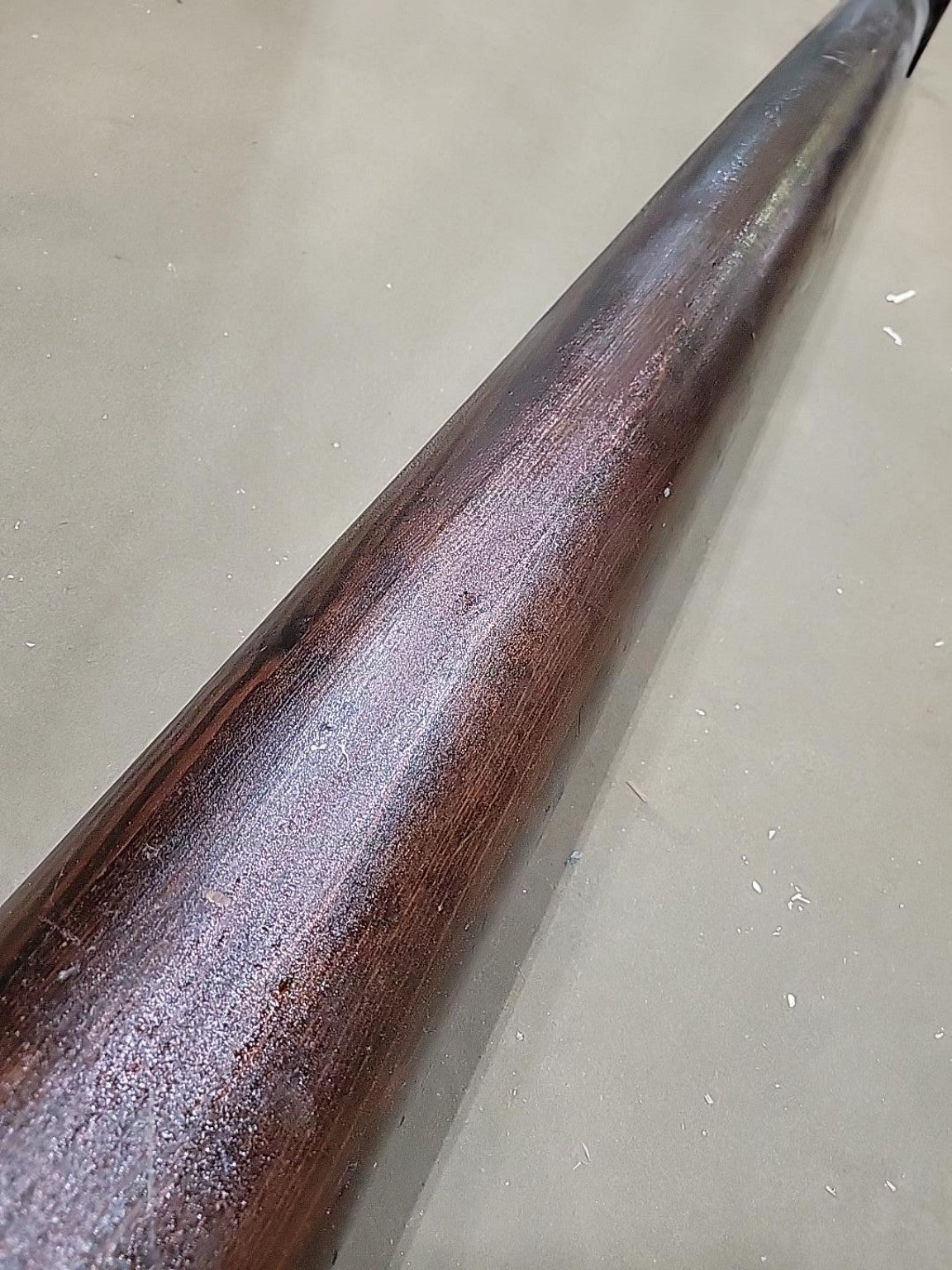 Vintage Dark Wood Round Architectural Column – 82 ⅞"