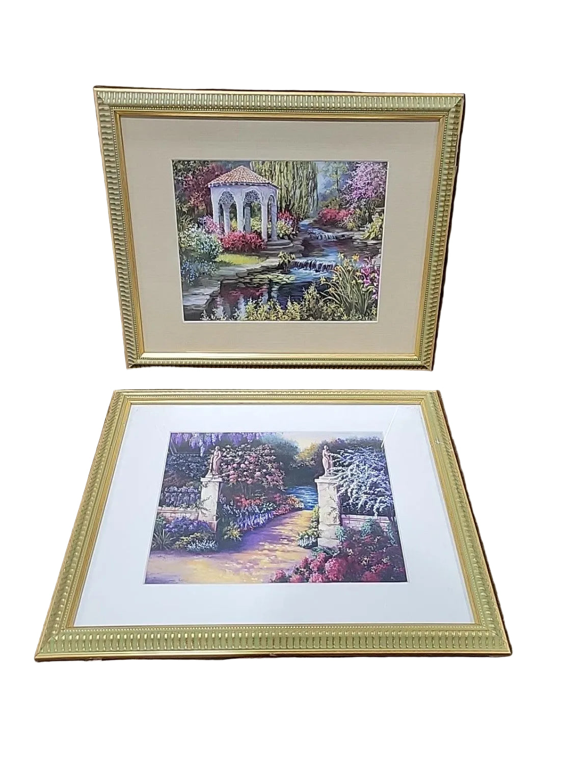 Set of 2 Framed Colorful Garden Art Prints