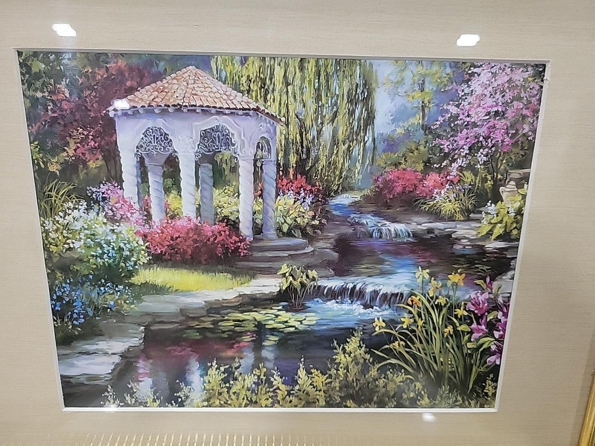 Set of 2 Framed Colorful Garden Art Prints