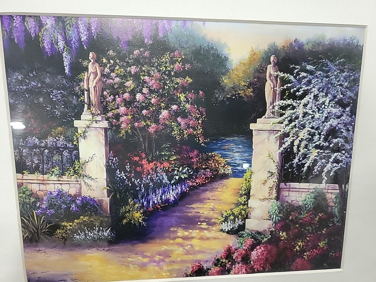Set of 2 Framed Colorful Garden Art Prints