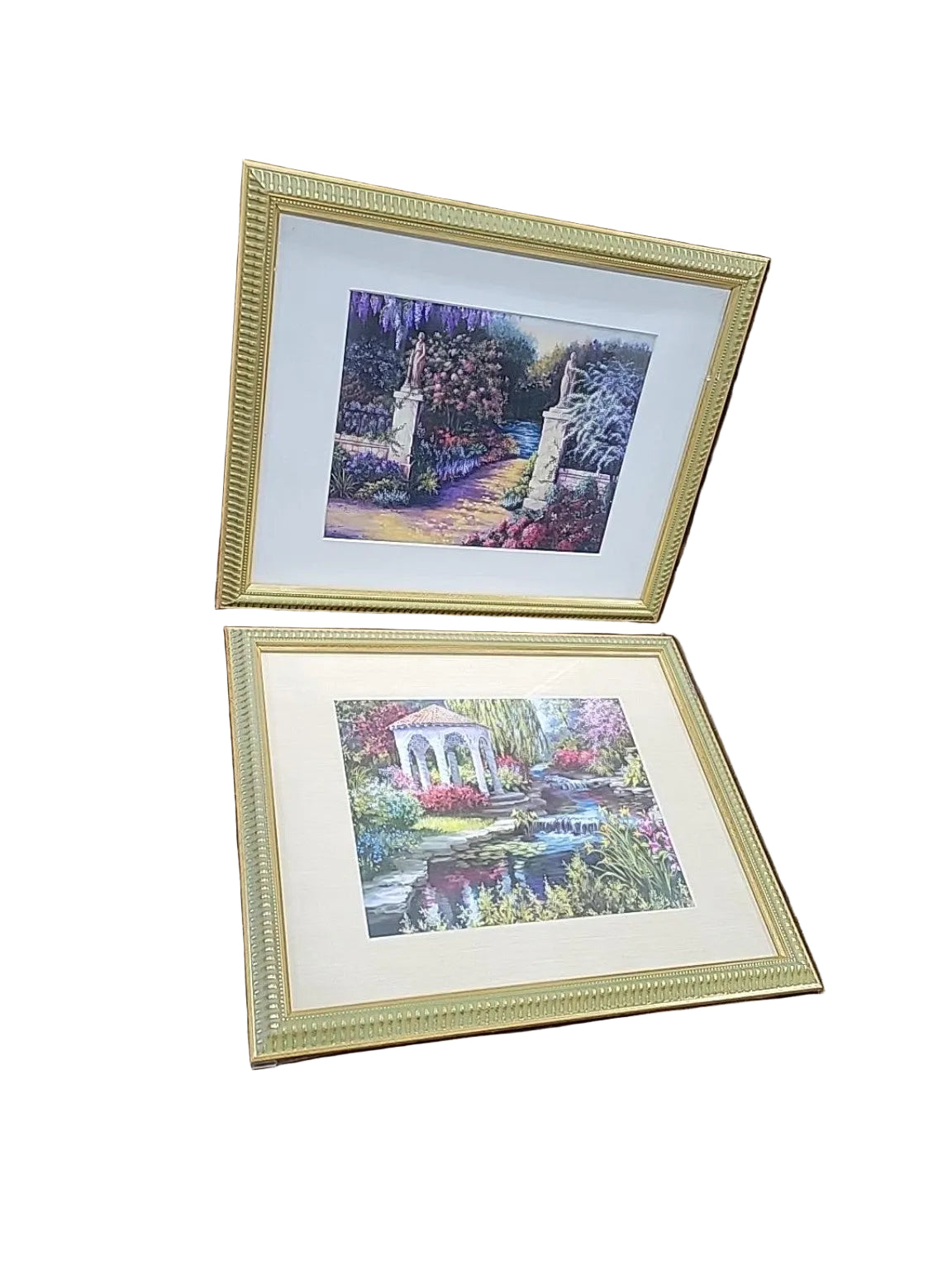 Set of 2 Framed Colorful Garden Art Prints
