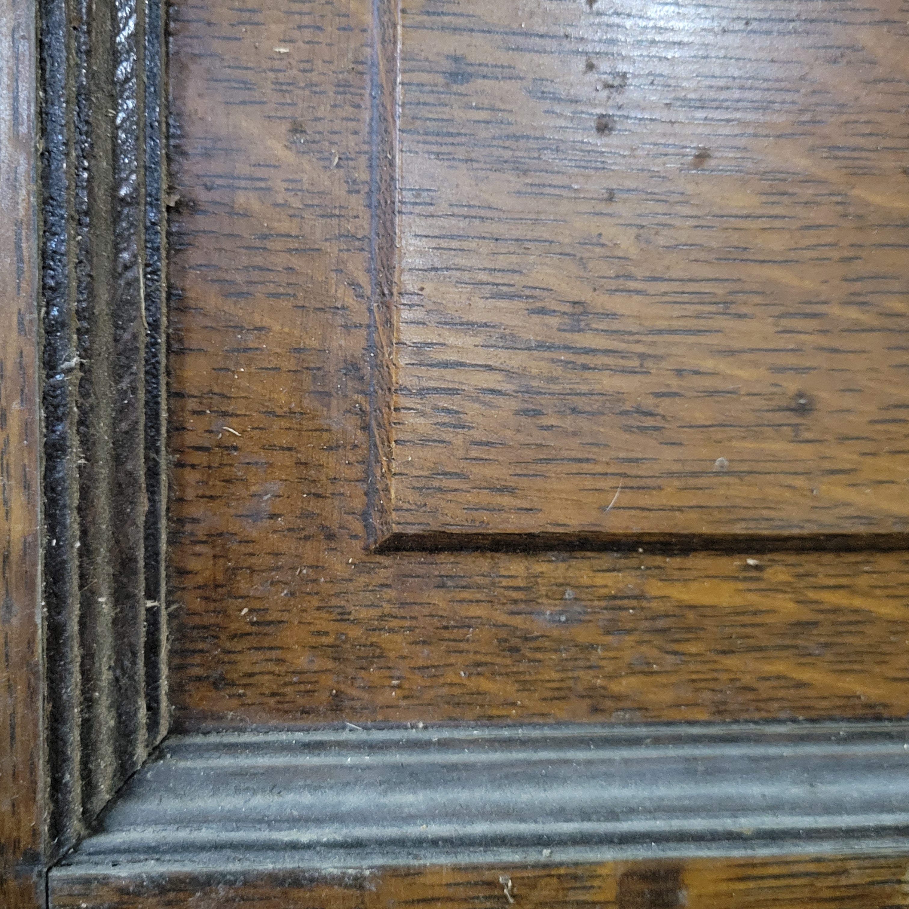 5 Panel Tiger Oak Pocket Door