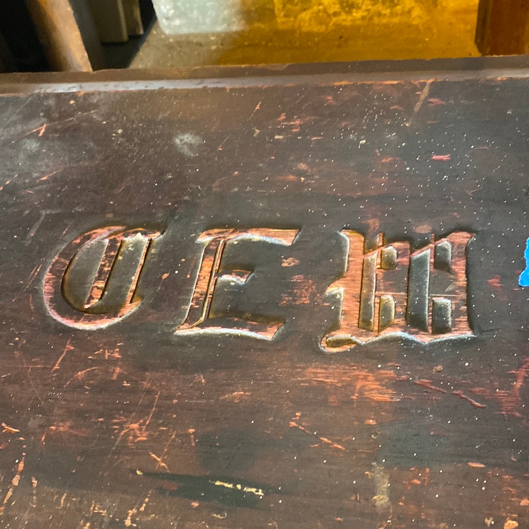 GEM or CEW wooden trunk