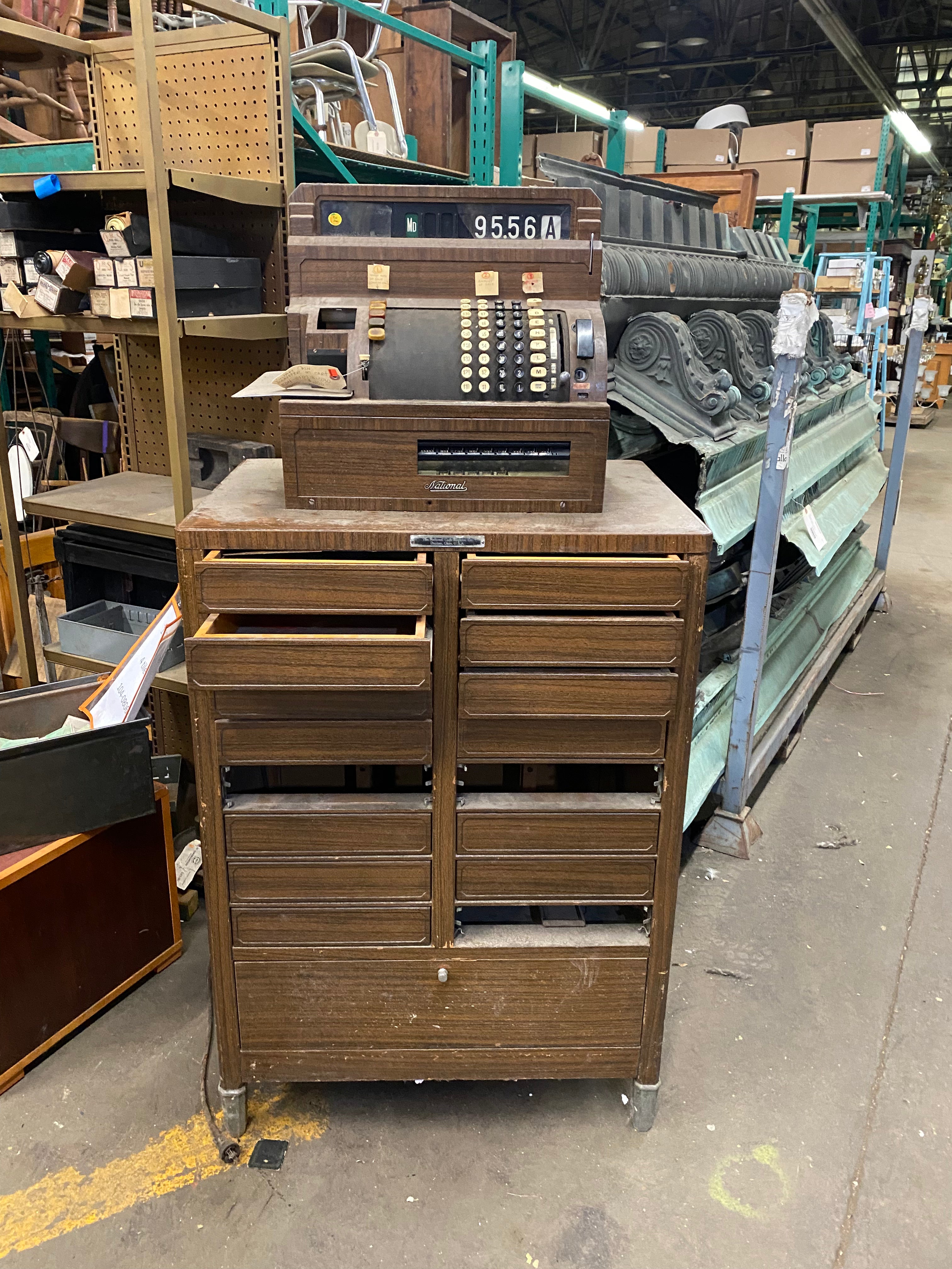 Vintage National Cash Register & Stand