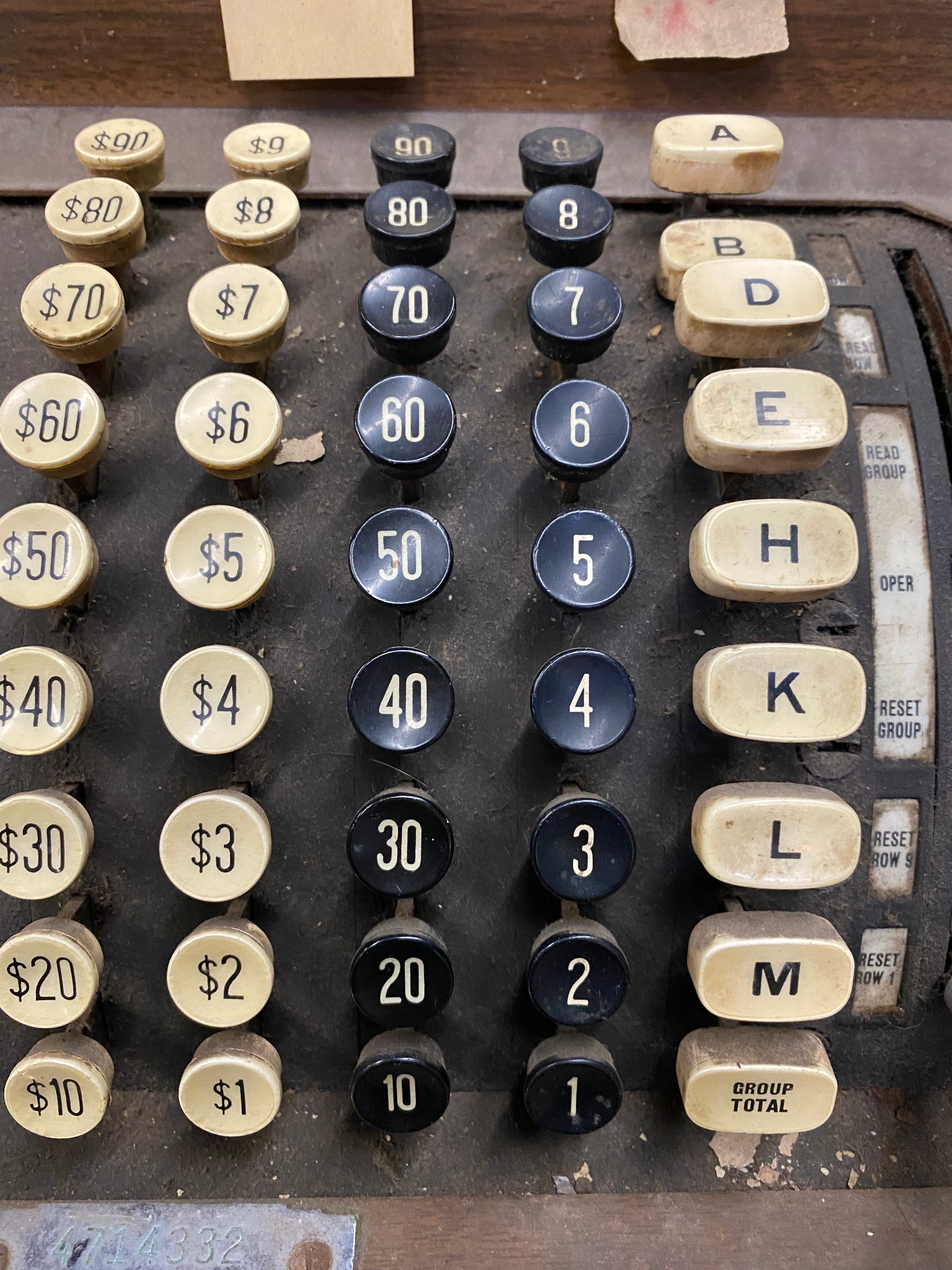Vintage National Cash Register & Stand