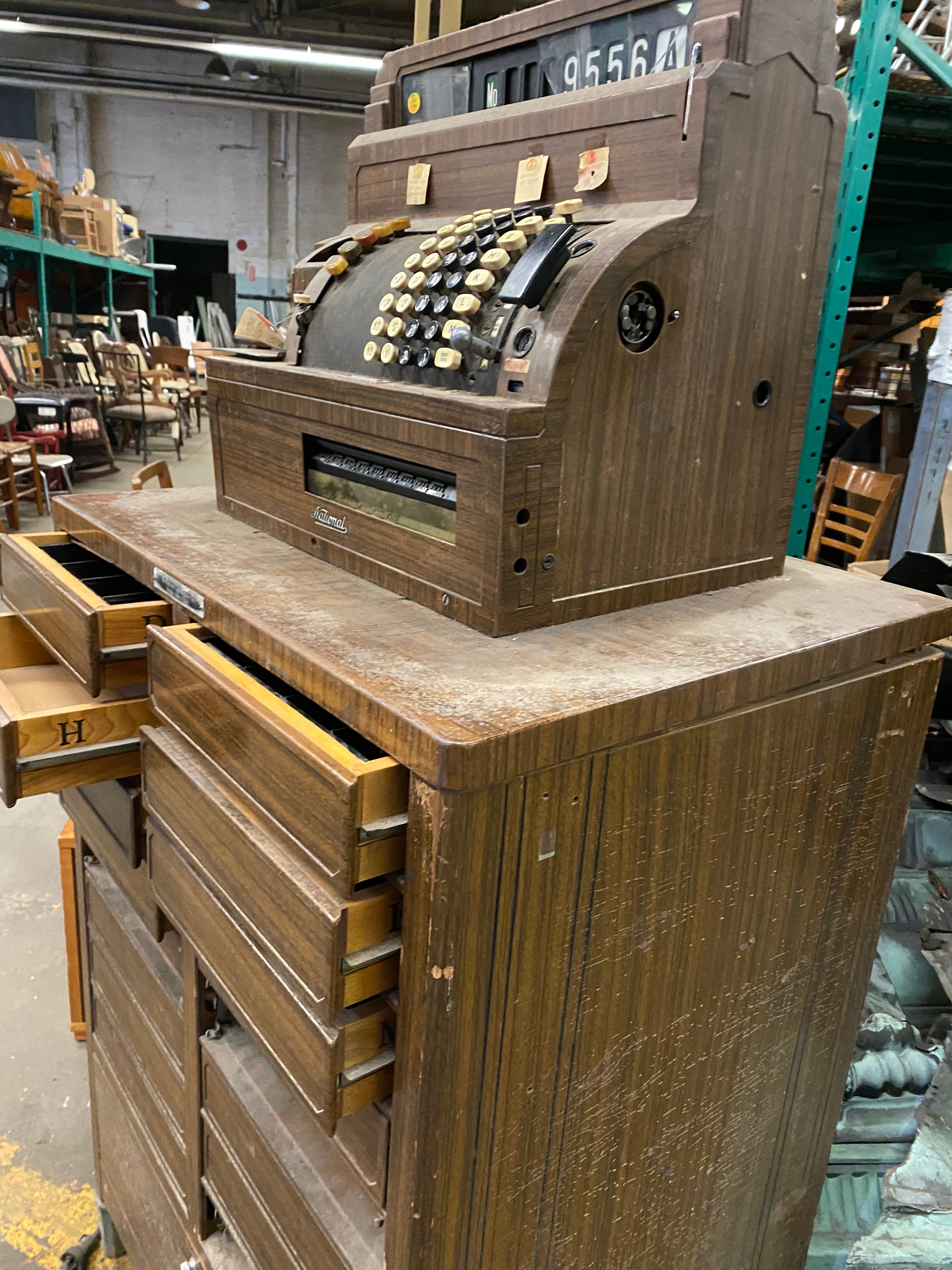 Vintage National Cash Register & Stand