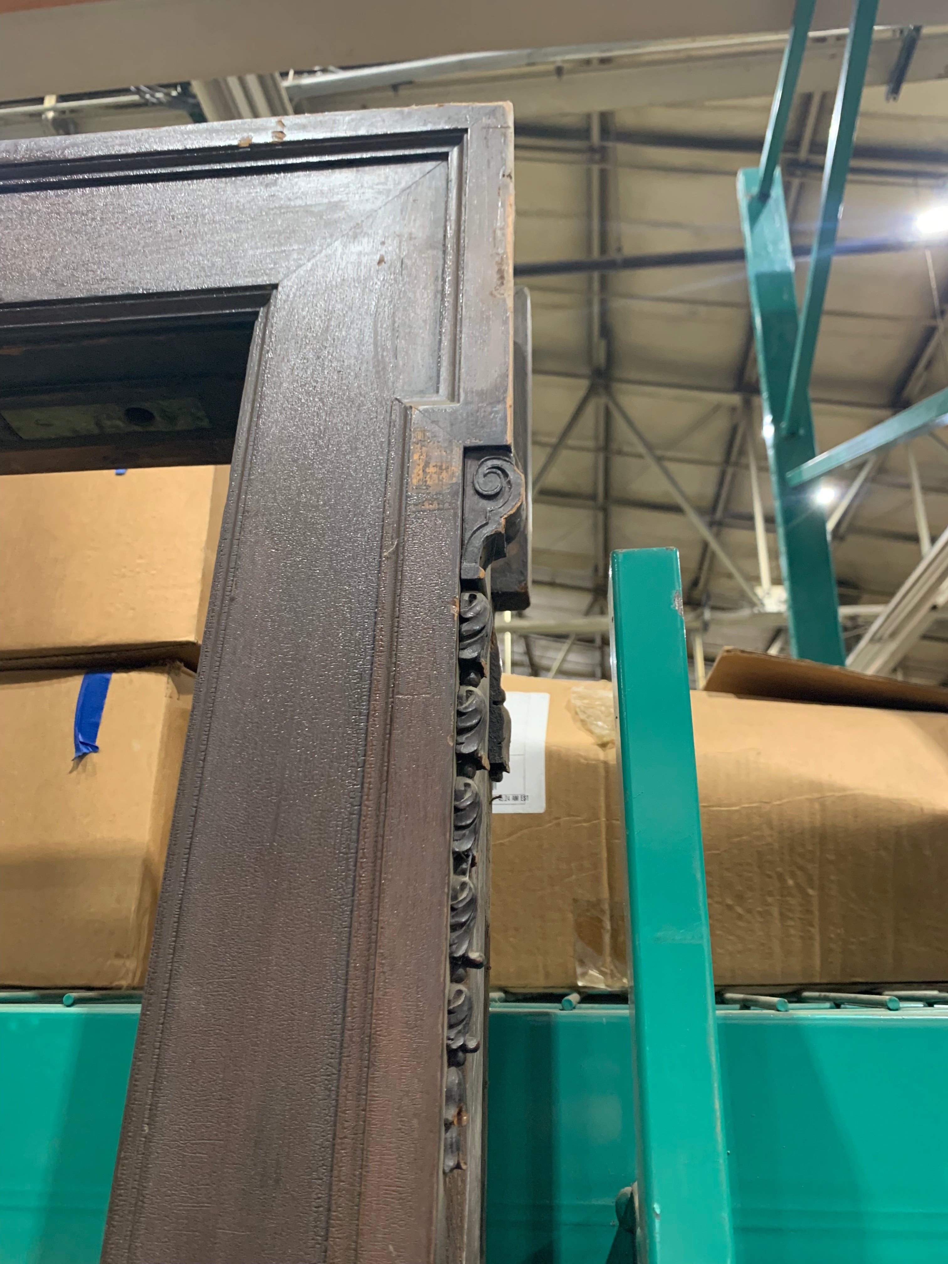 Oak Door Frame   69 1/2 - 72 1/2" W x  89" H x 5 7/8" D
