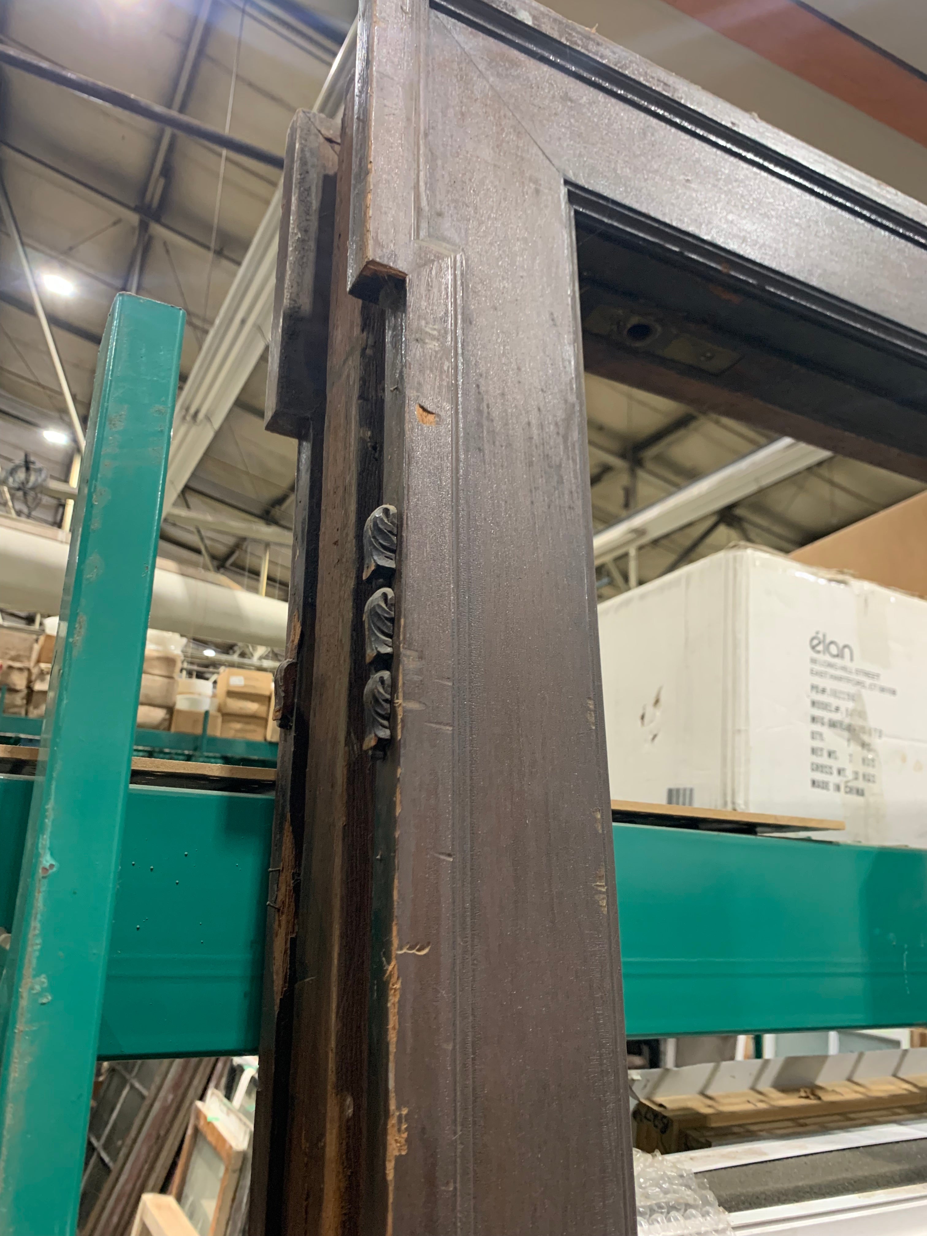 Oak Door Frame   69 1/2 - 72 1/2" W x  89" H x 5 7/8" D