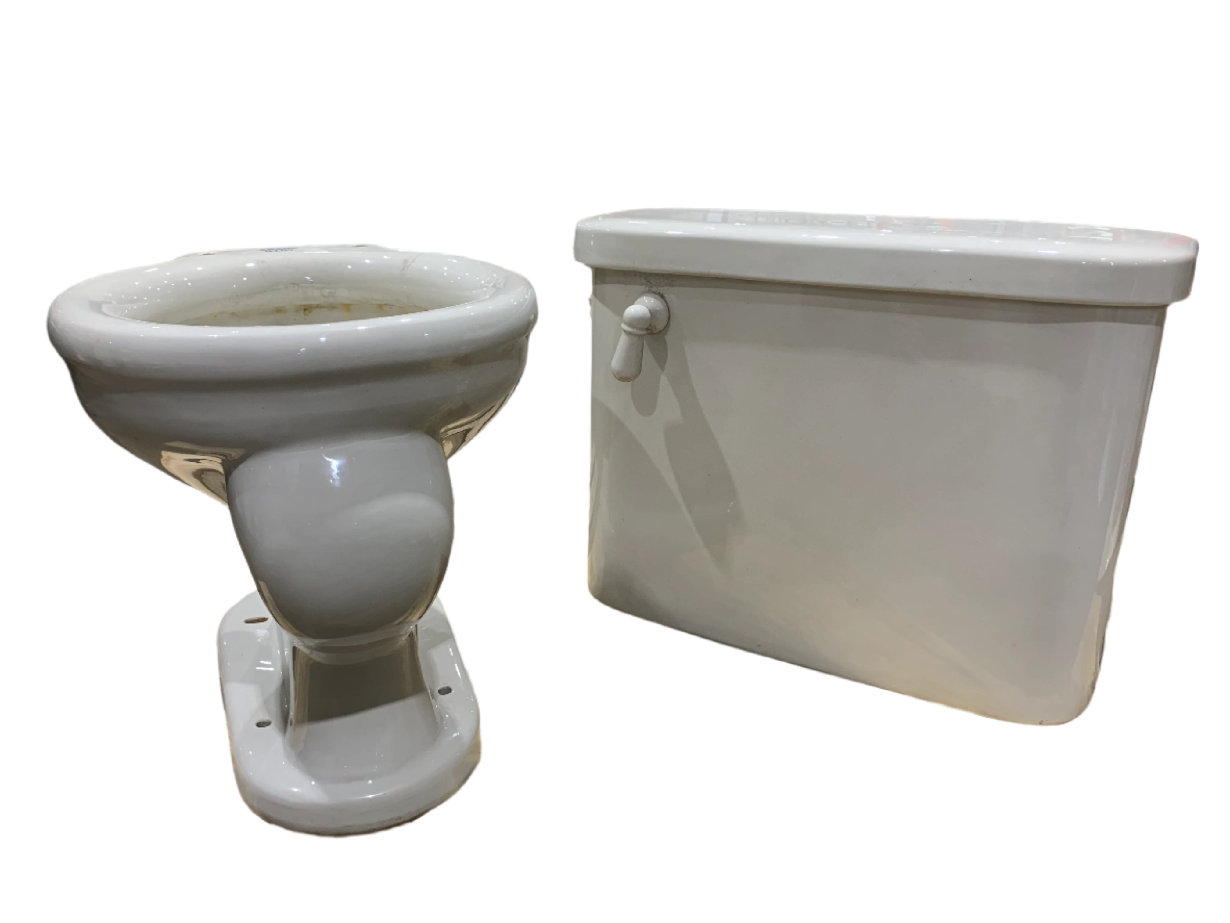 Vintage Antique Crane Illini Wall Mount Tank Toilet