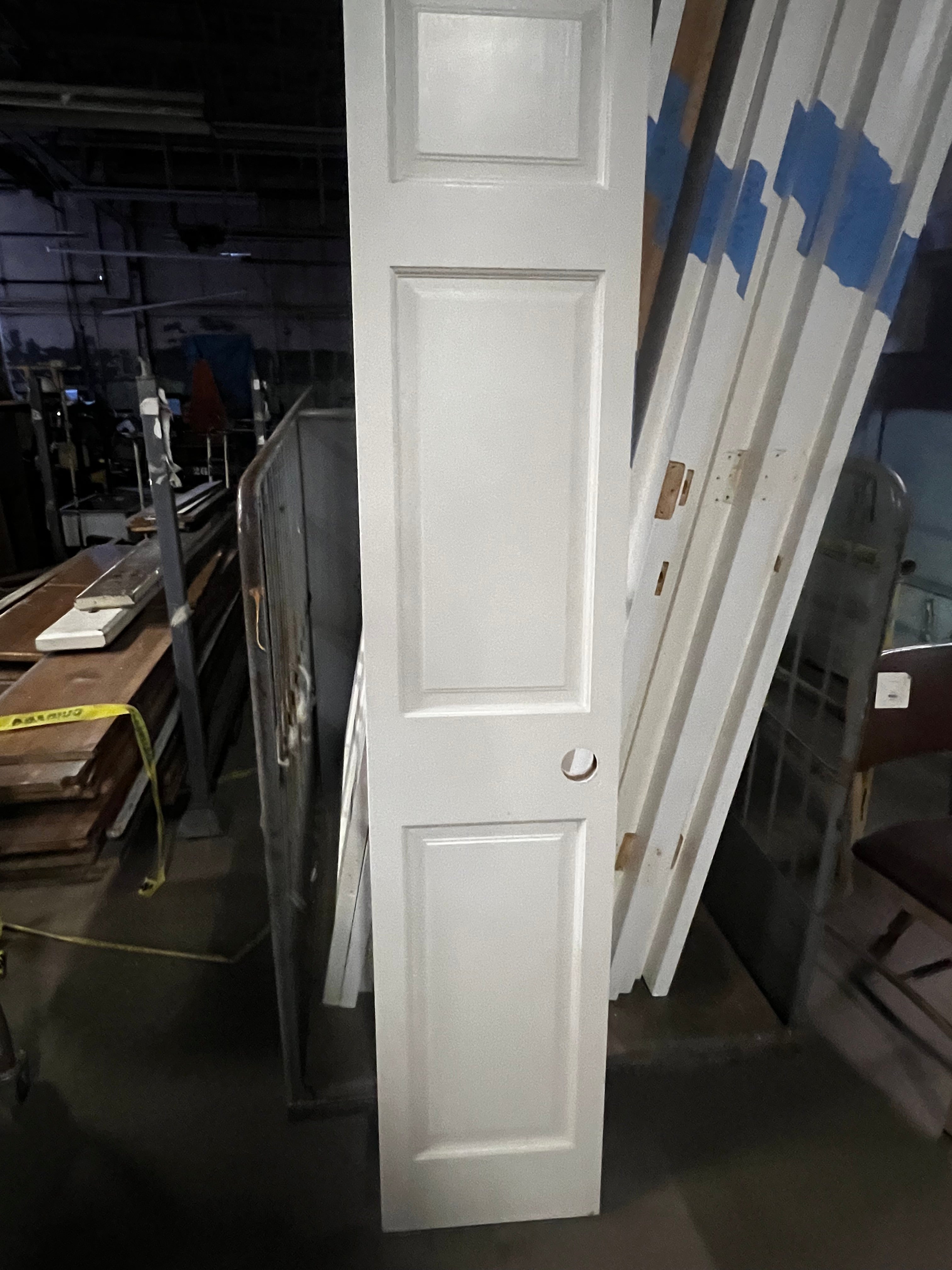 3 Panel Painted Wood Door