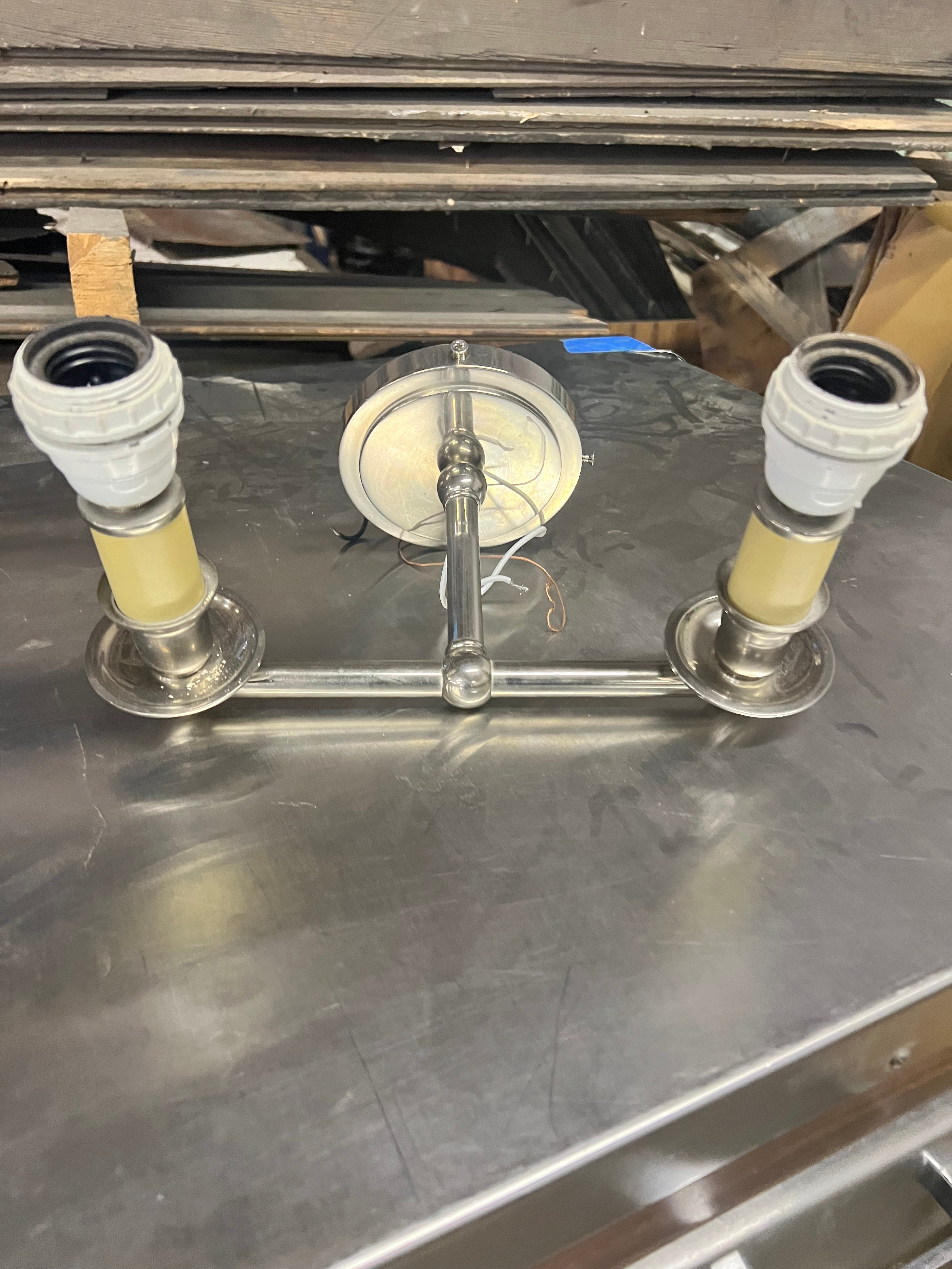 Chrome candelabra