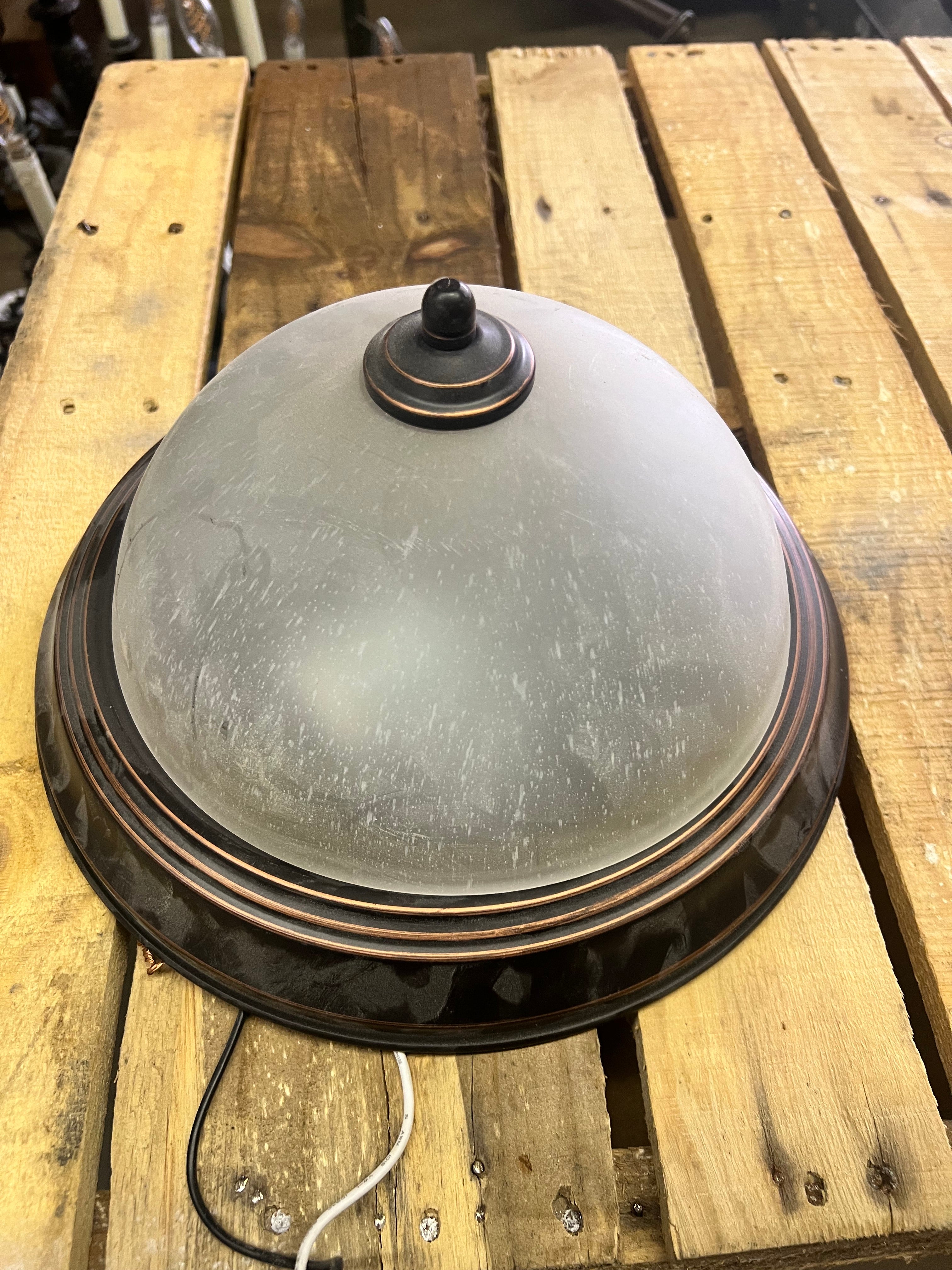 Bronze Flush Ceiling Light