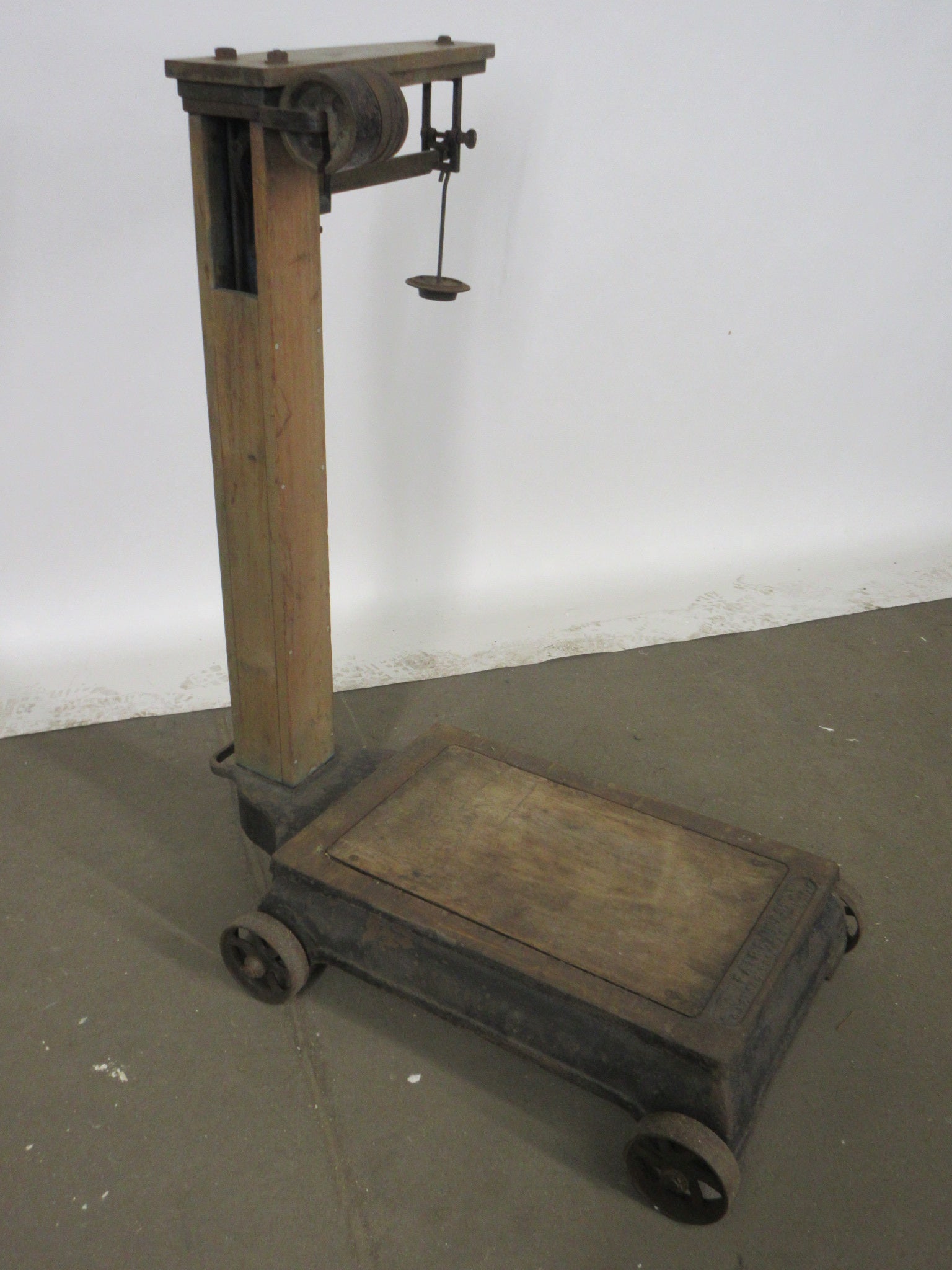 Antique Wheeled Fairbanks Platform Scale