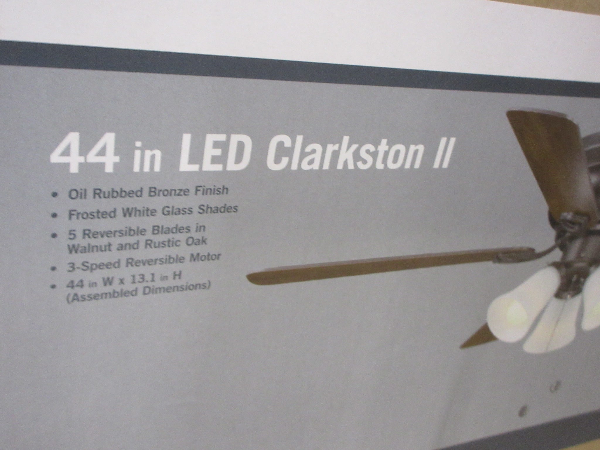Clarkston II Led Fan 44"