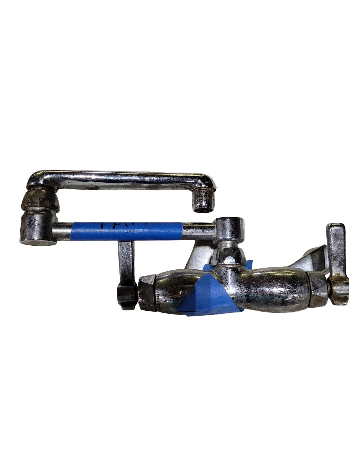 Vintage Commercial-Style Wall Mount Faucet – 14 ¾" Spout Reach