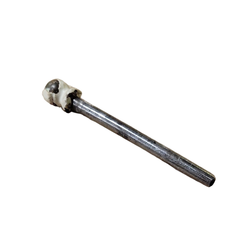 Set of 2 Antique Steel Door Hinge Pins with Ball Finials – ⅜" Ø x 4 ¾" L