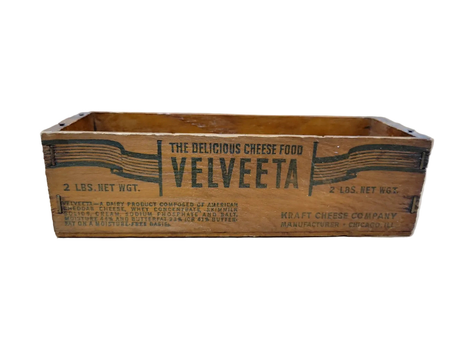 Vintage Velveeta Wooden Advertising Crate – Kraft Cheese Co.