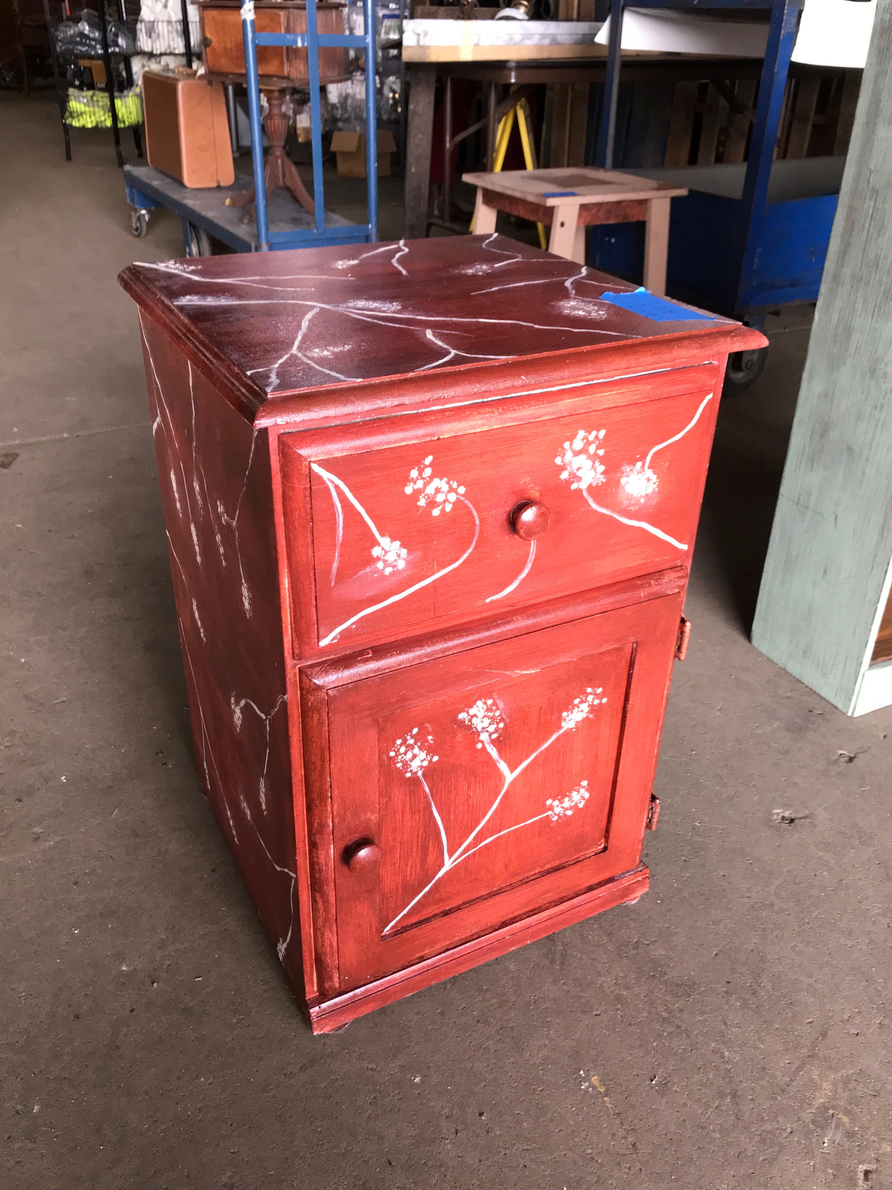 Hand-Painted Nightstand