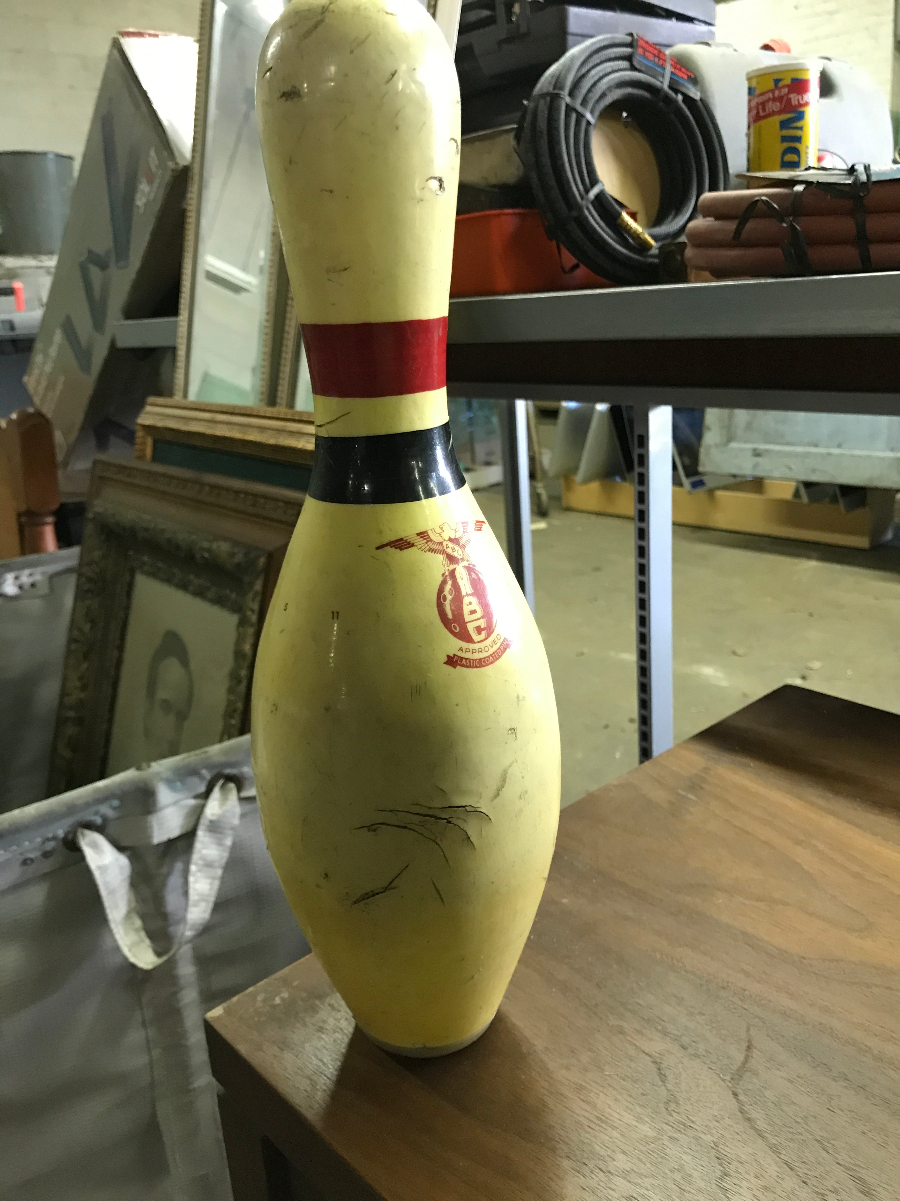 Vintage ABC Bowling pin
