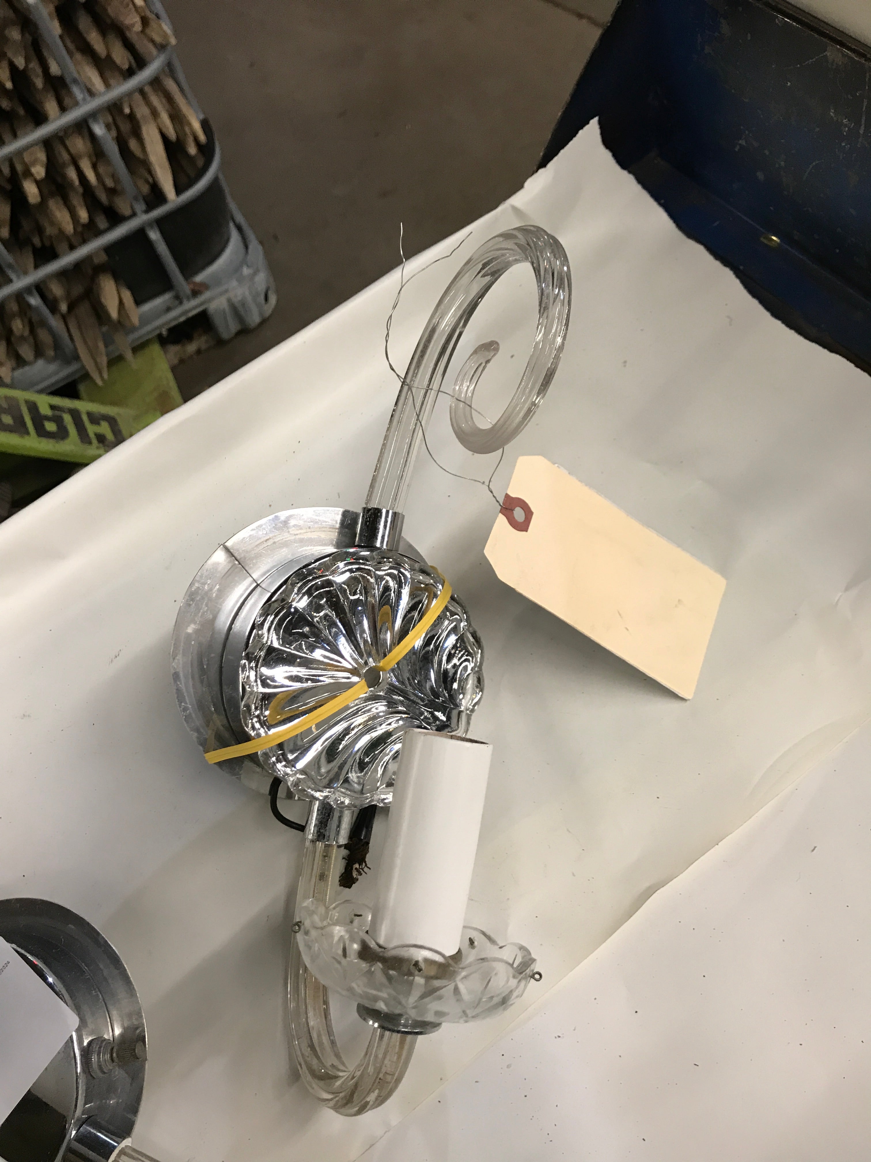 Metal & Glass Sconce