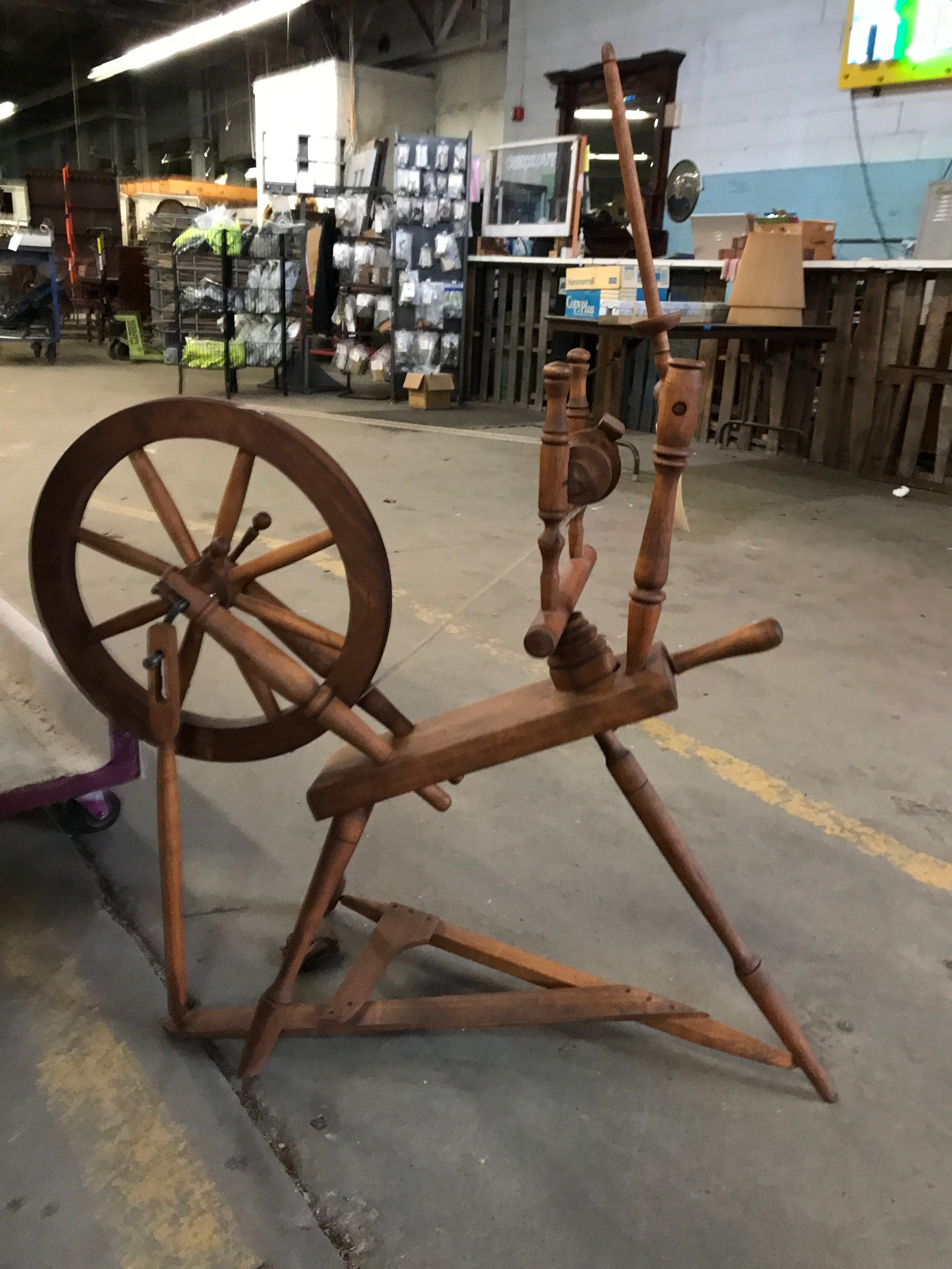 Wooden Spinning Wheel