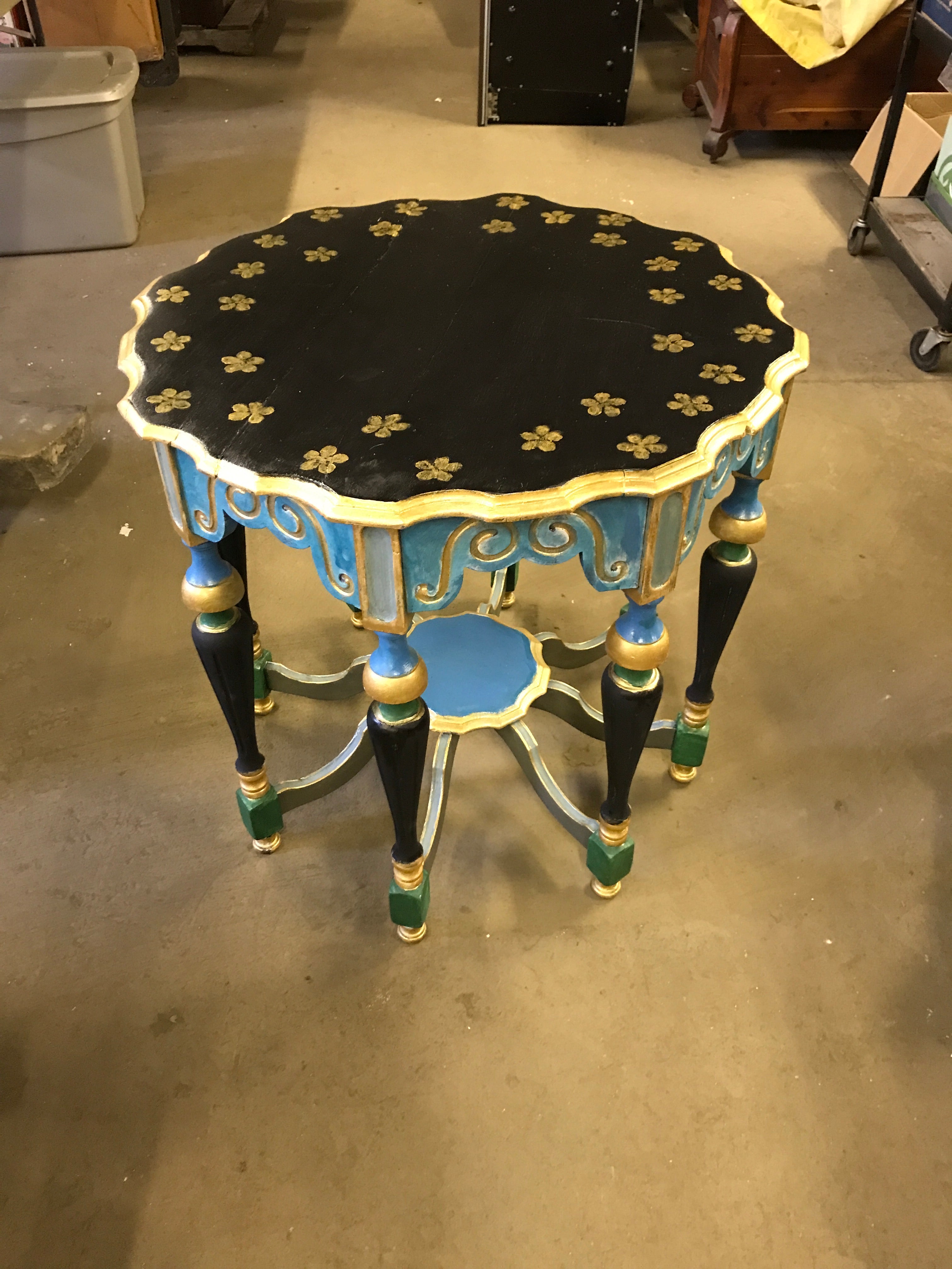 Hand Painted Side Table