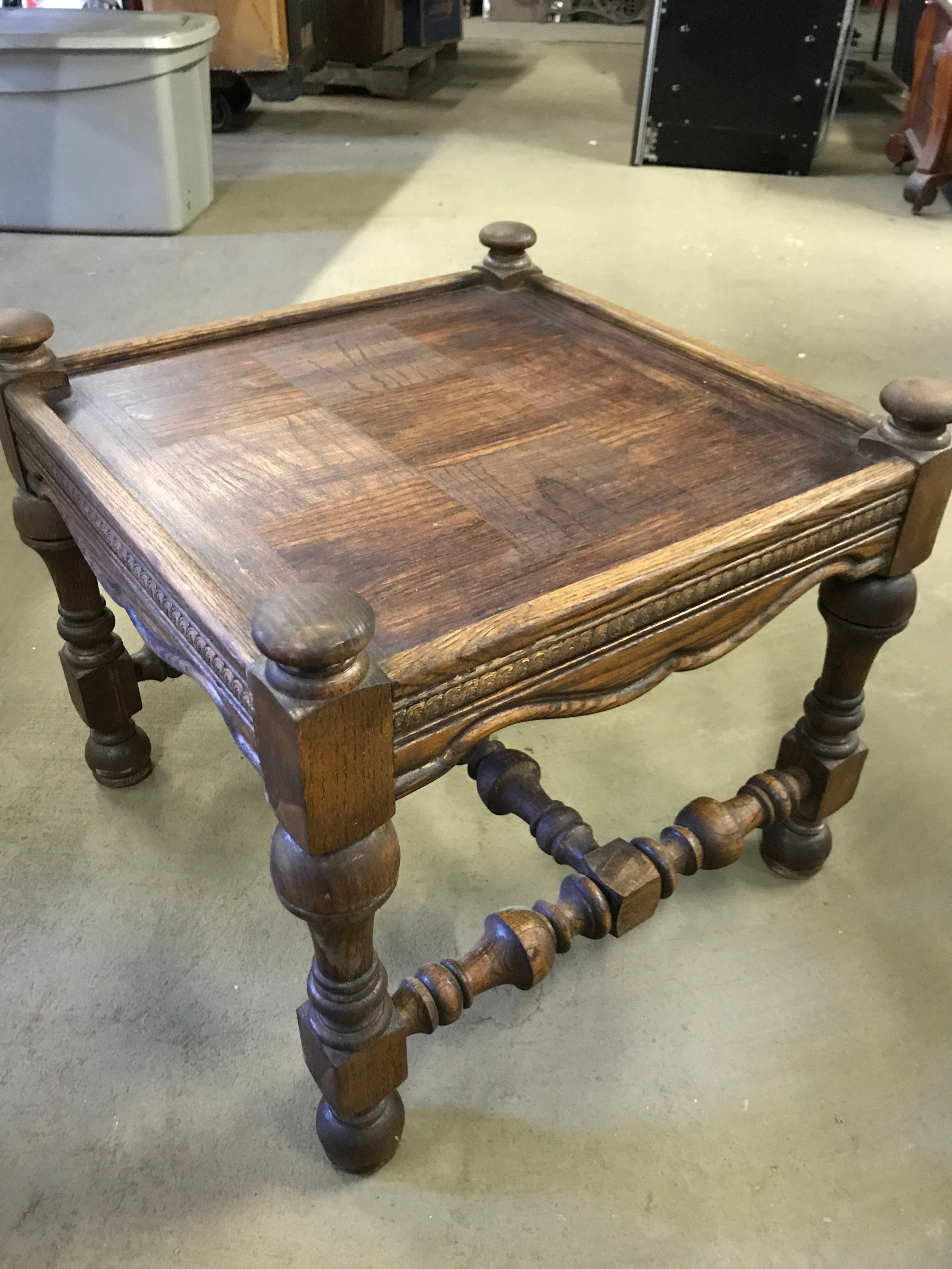 Wood Square End Table