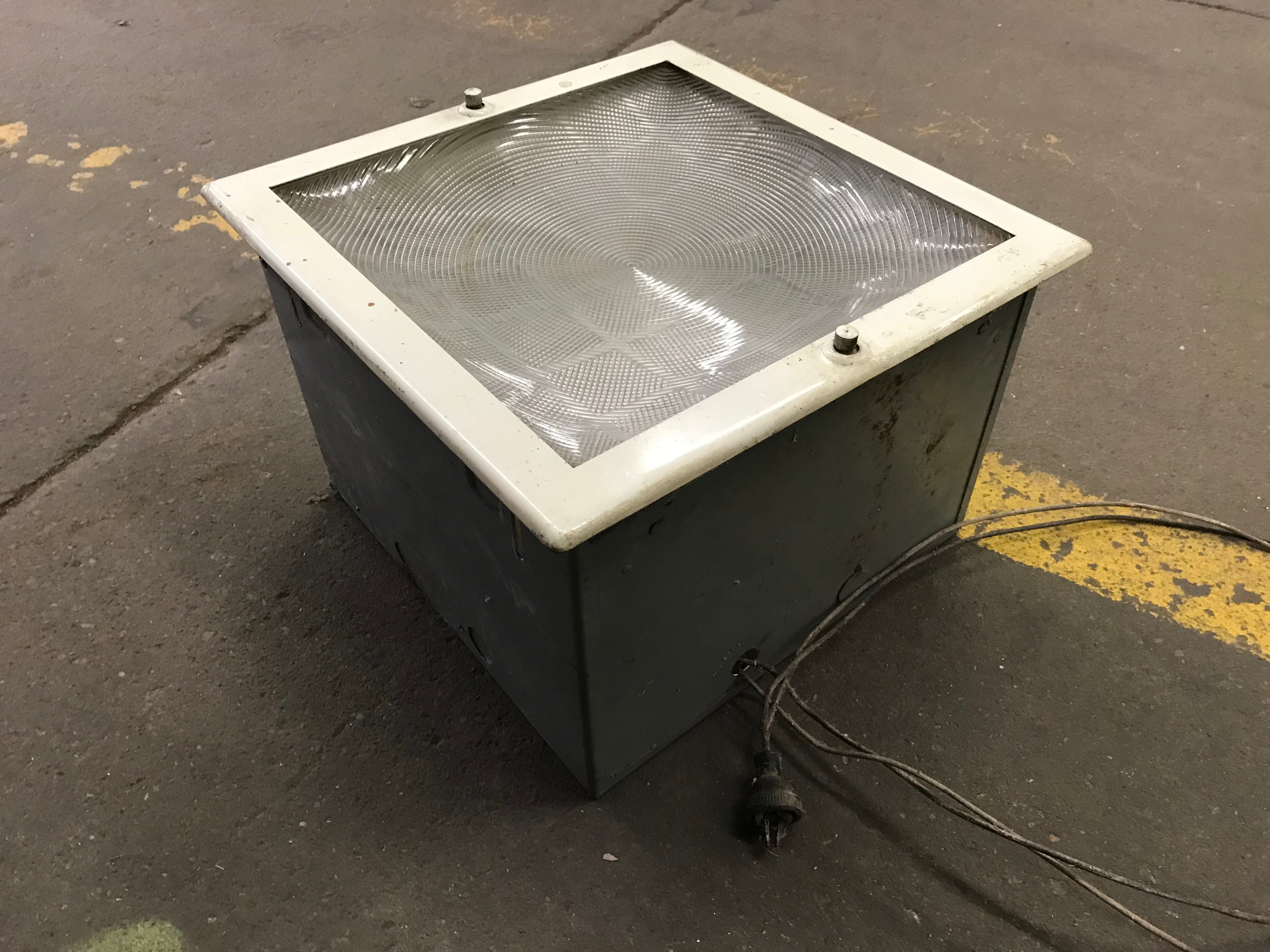 Square Industrial Ceiling Mount Light Fixture