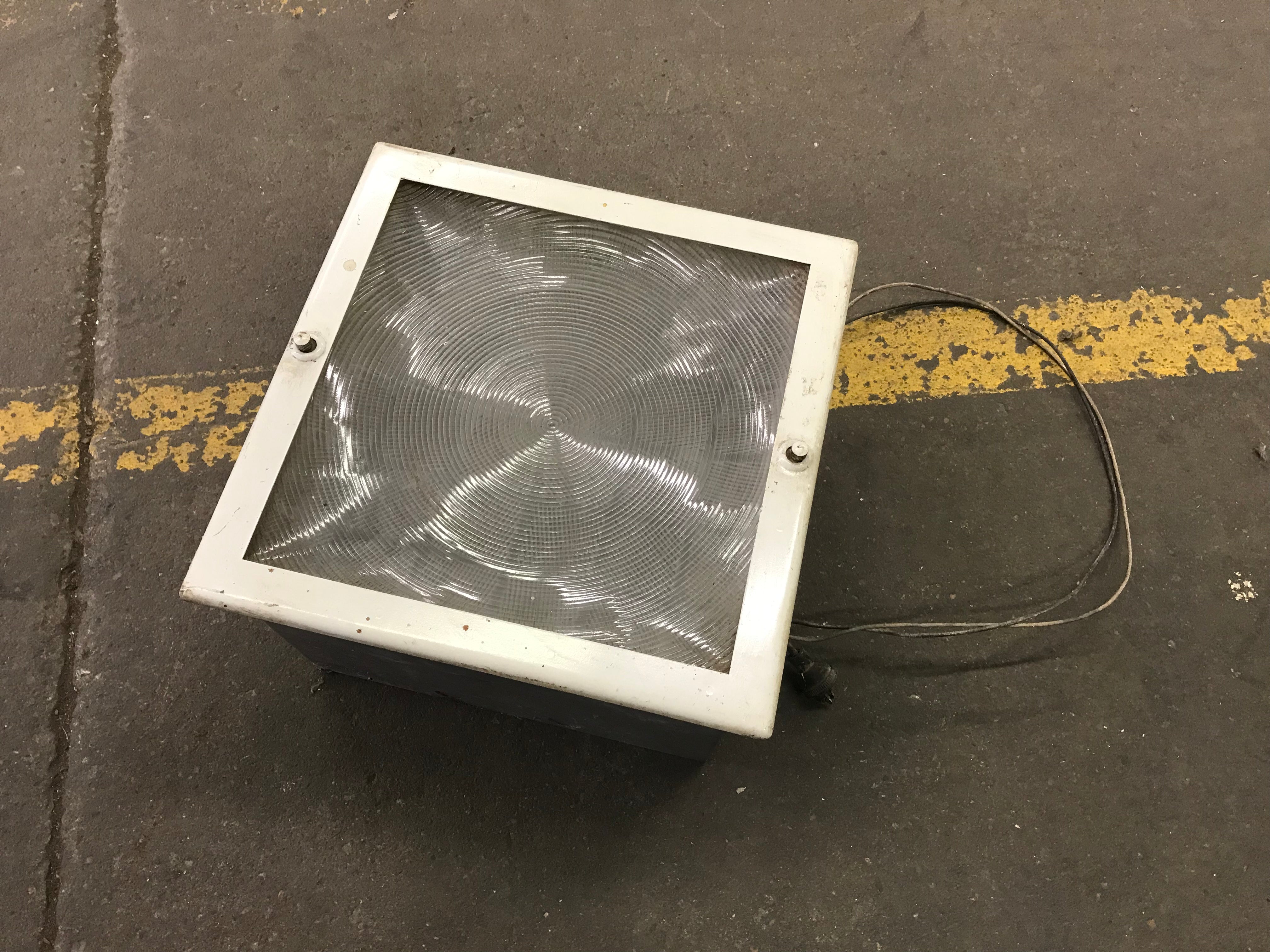 Square Industrial Ceiling Mount Light Fixture