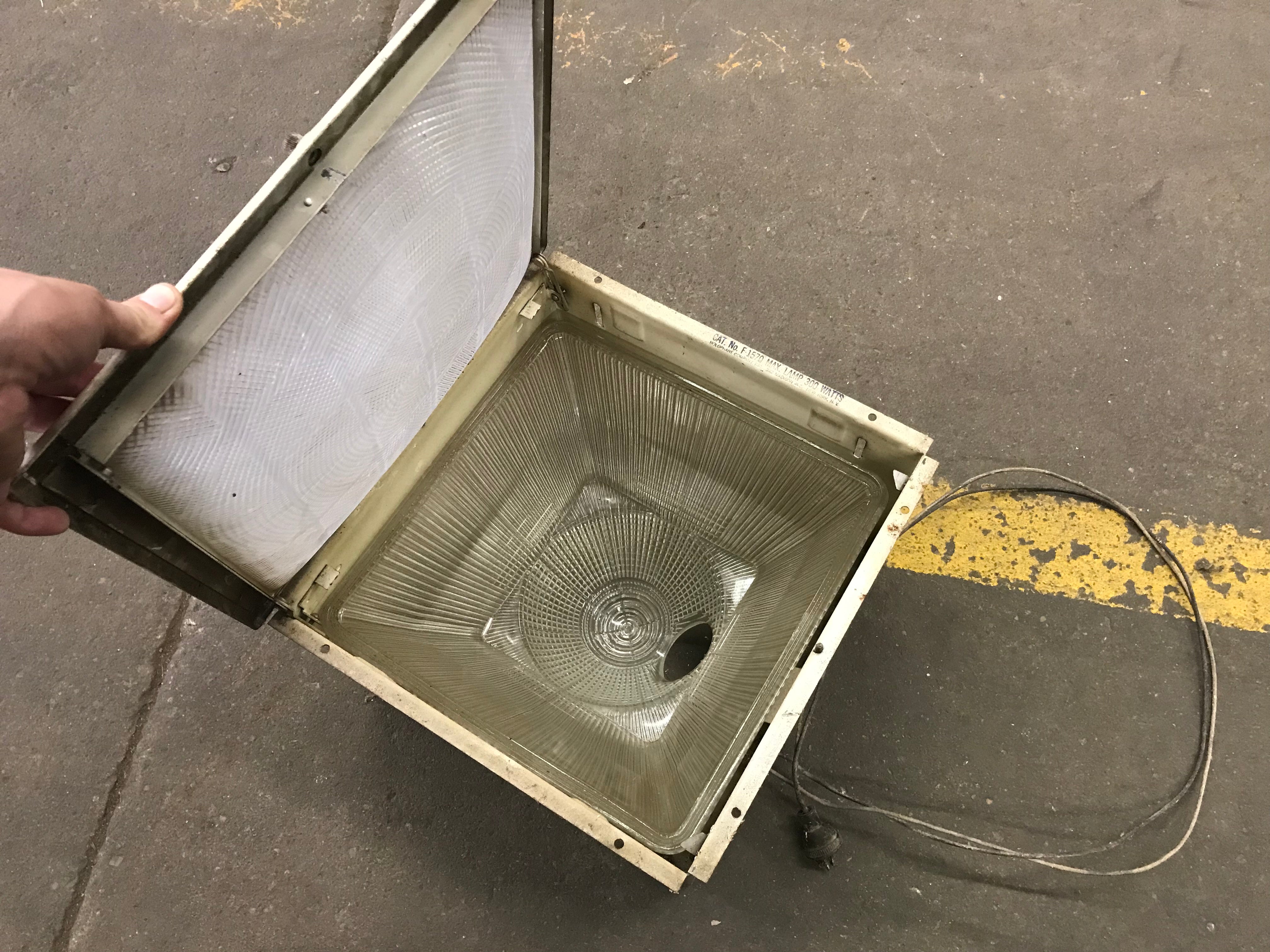 Square Industrial Ceiling Mount Light Fixture
